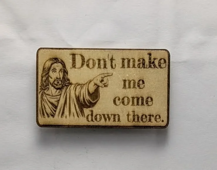 Engraved Wooden Magnets