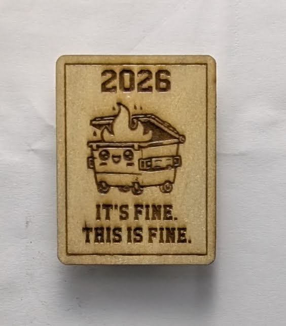 Engraved Wooden Magnets