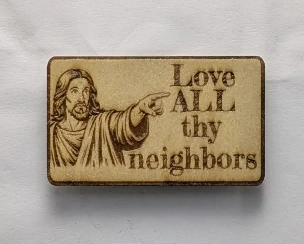 Engraved Wooden Magnets
