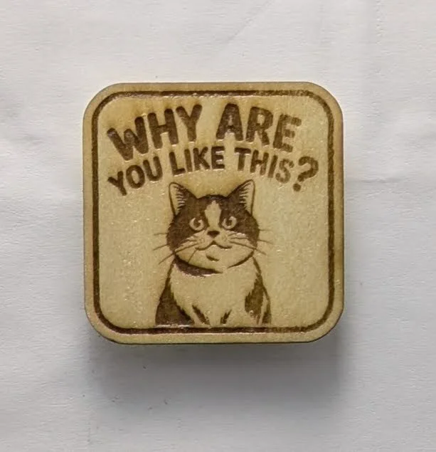 Engraved Wooden Magnets