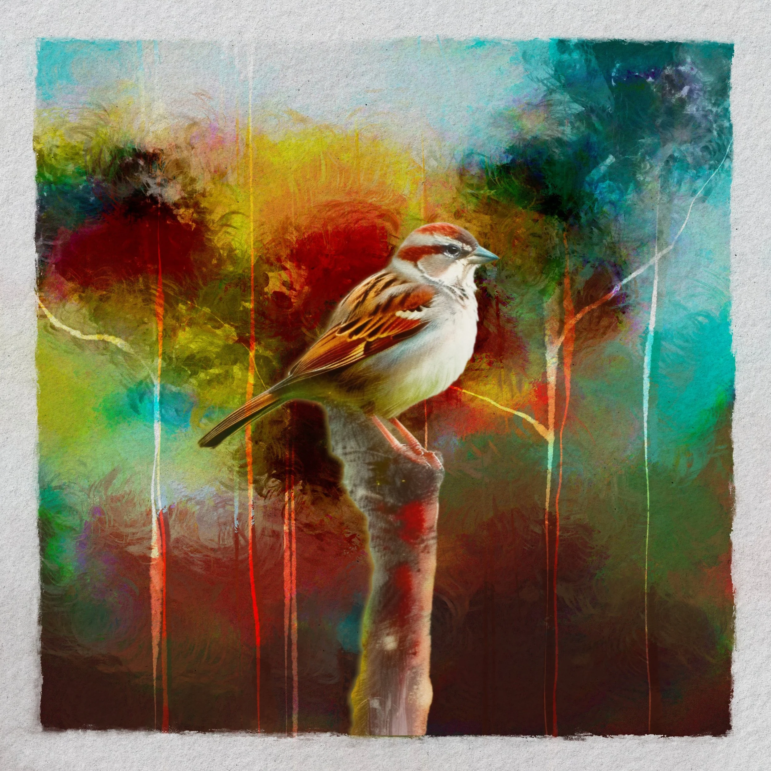 Soliloquy of the Sparrow collab with @Aqueous_WC on Exchange.art