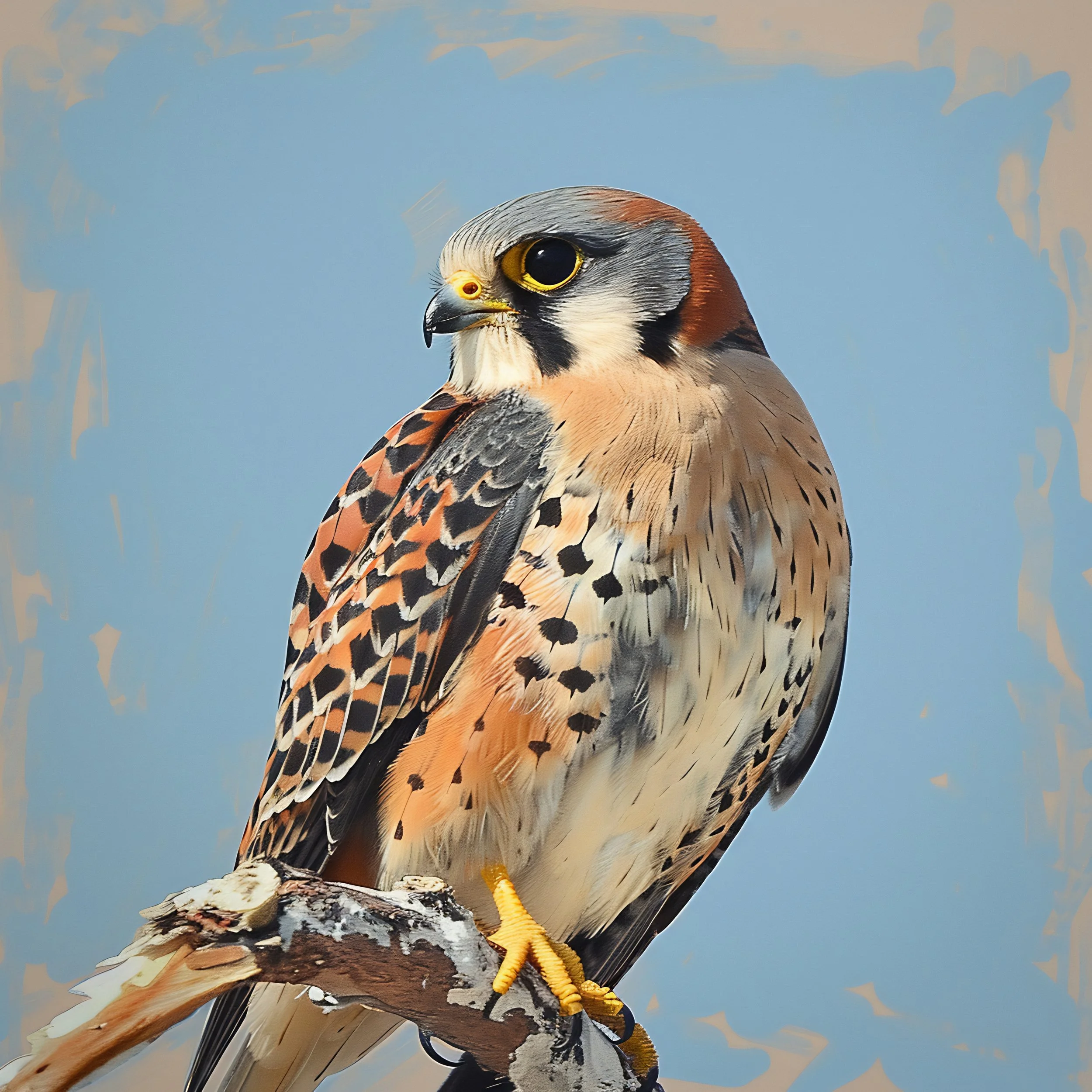 Falco sparverius on Objkt.com