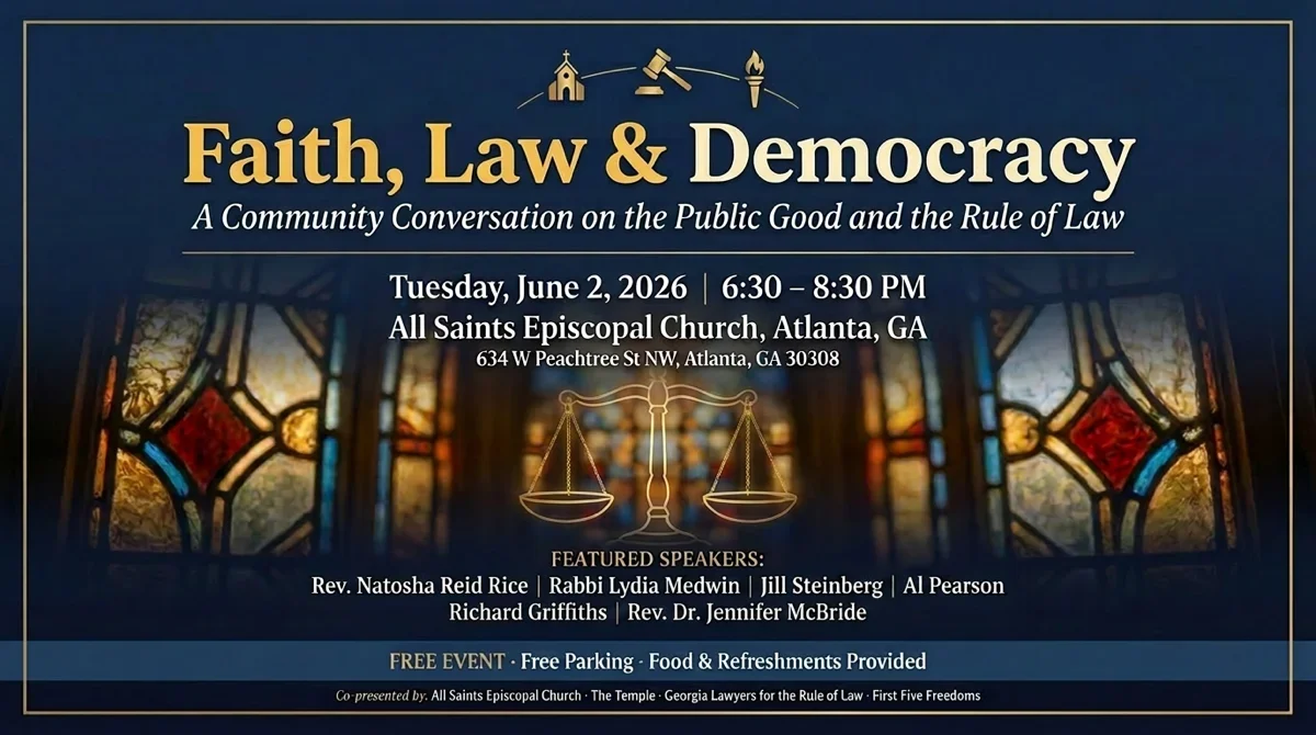 Invitation to a Community Conversation on Faith, Law, and the Public Good