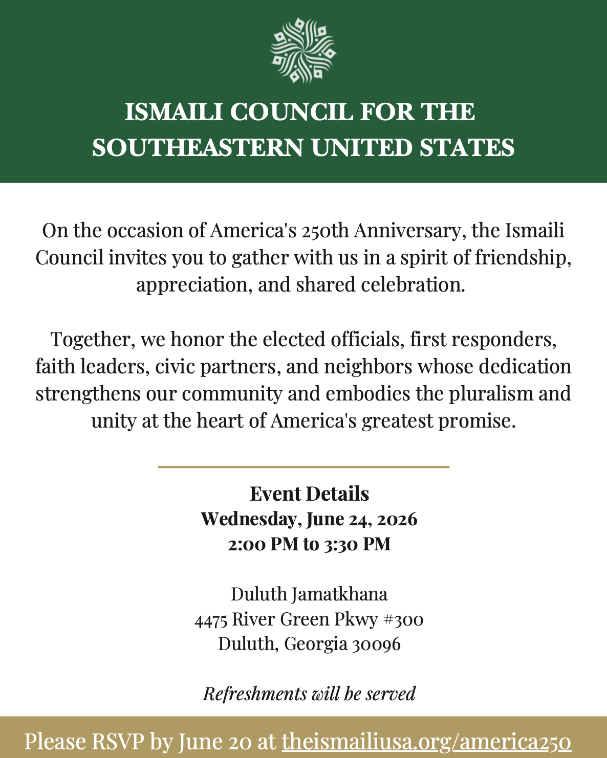 Celebration of America's 250th Birthday