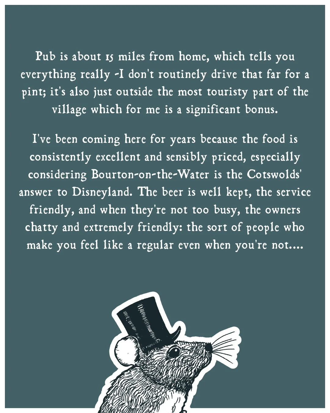 Nothing makes us happier than knowing our care makes a difference! 💛 Injured or not 😉 , everyone who comes to us is treated like family. 

#themousetrapinn #thecotswolds #bourtononthewater