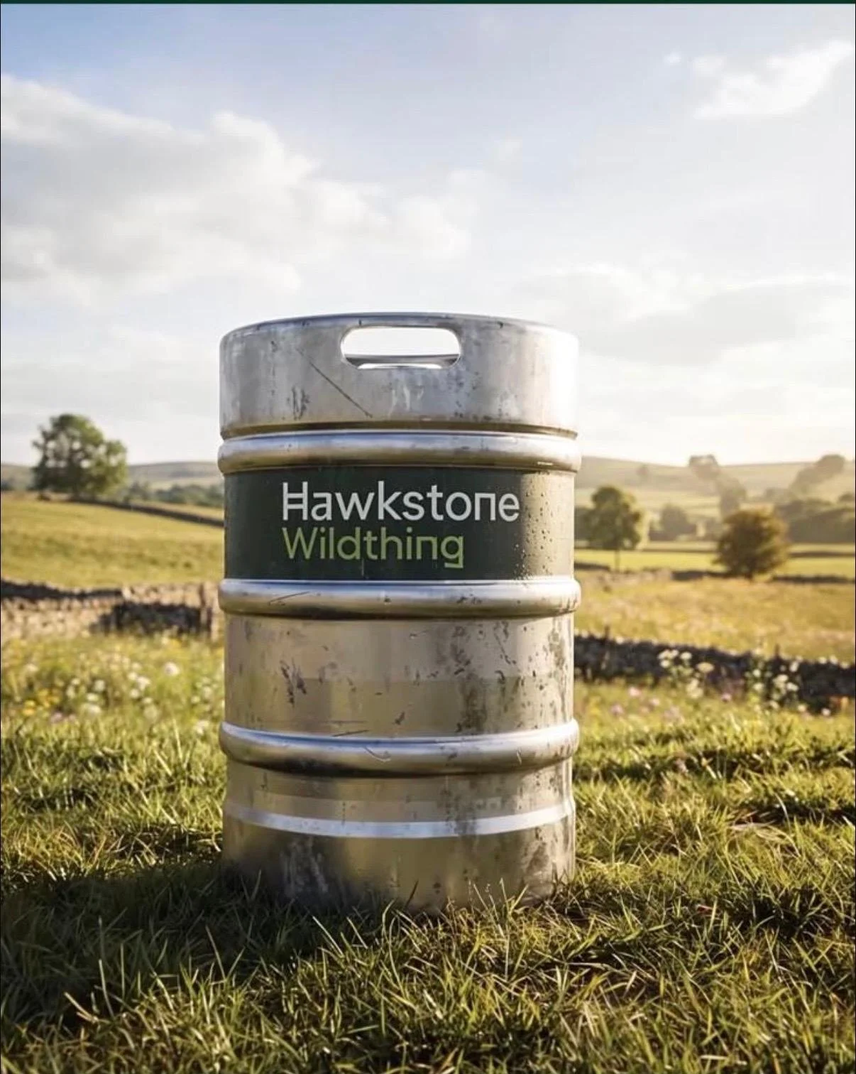 Now pouring Hawkstone: wildthing lager