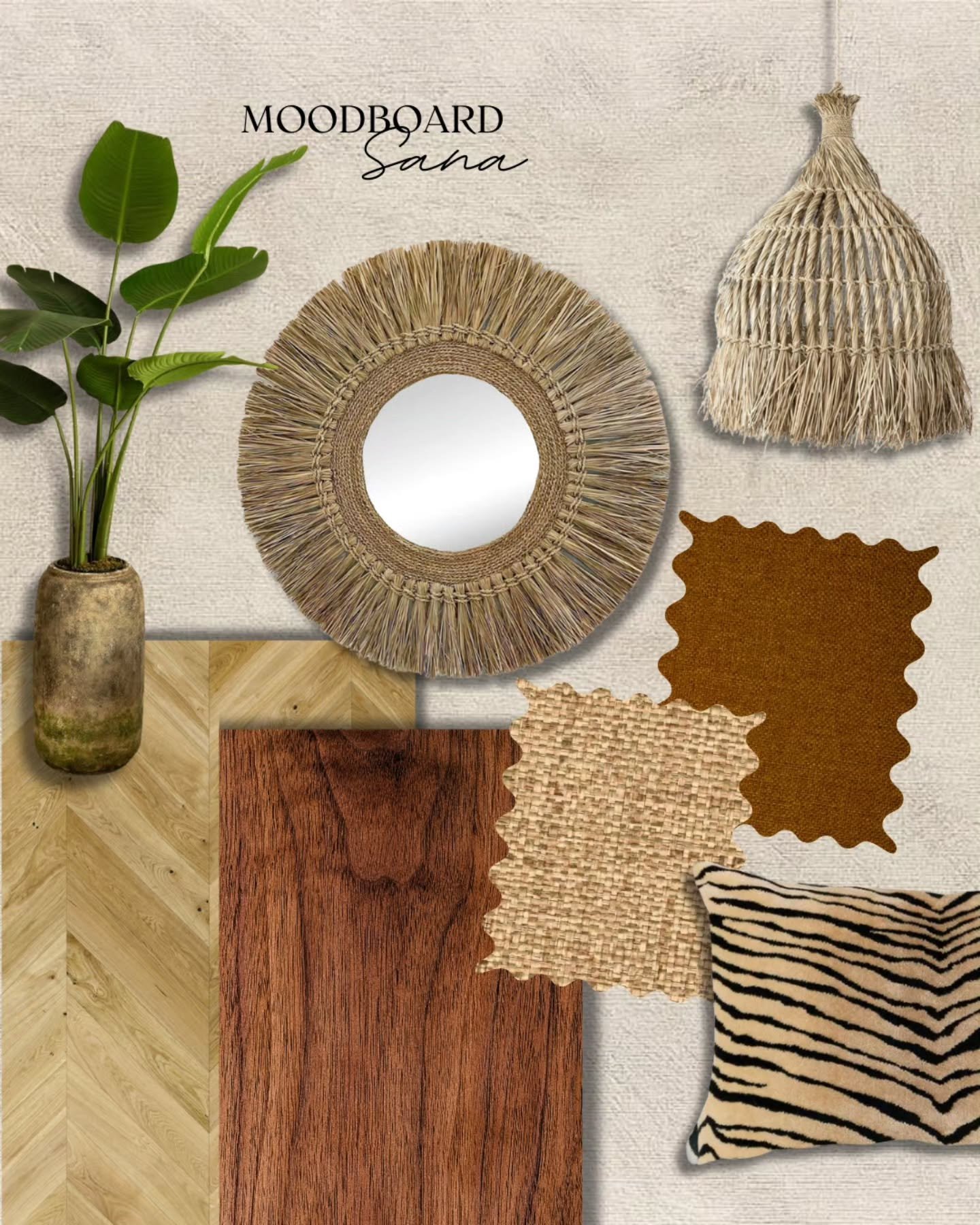 ✨ Projet Sana - Moodboard d&rsquo;inspiration ✨

Pour cette chambre parentale, j&rsquo;imagine une ambiance douce, naturelle et chaleureuse, construite autour de mati&egrave;res textur&eacute;es et d&rsquo;une palette apaisante.

On retrouve ici :
&n