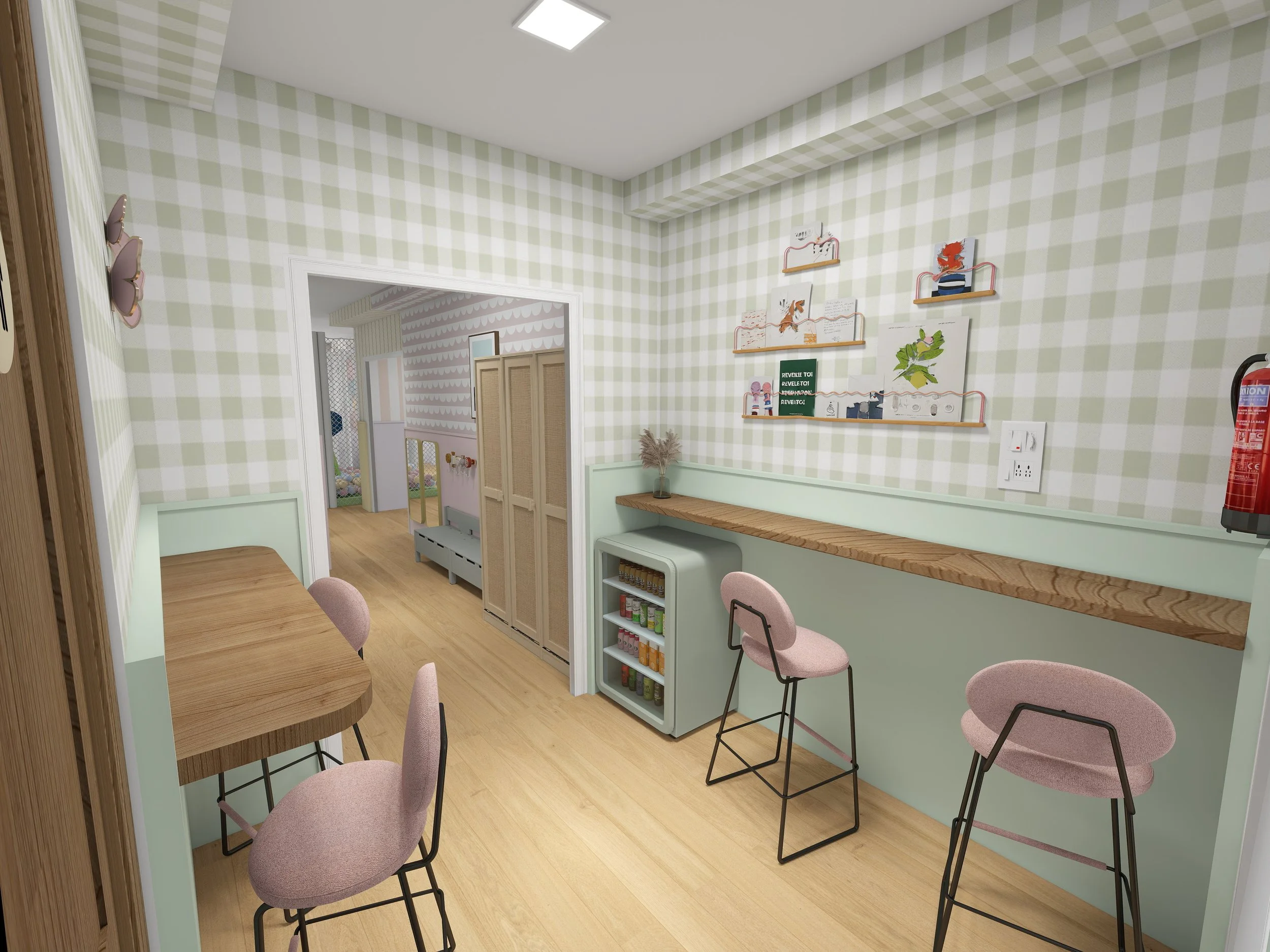 Espace café - Visuel 3D