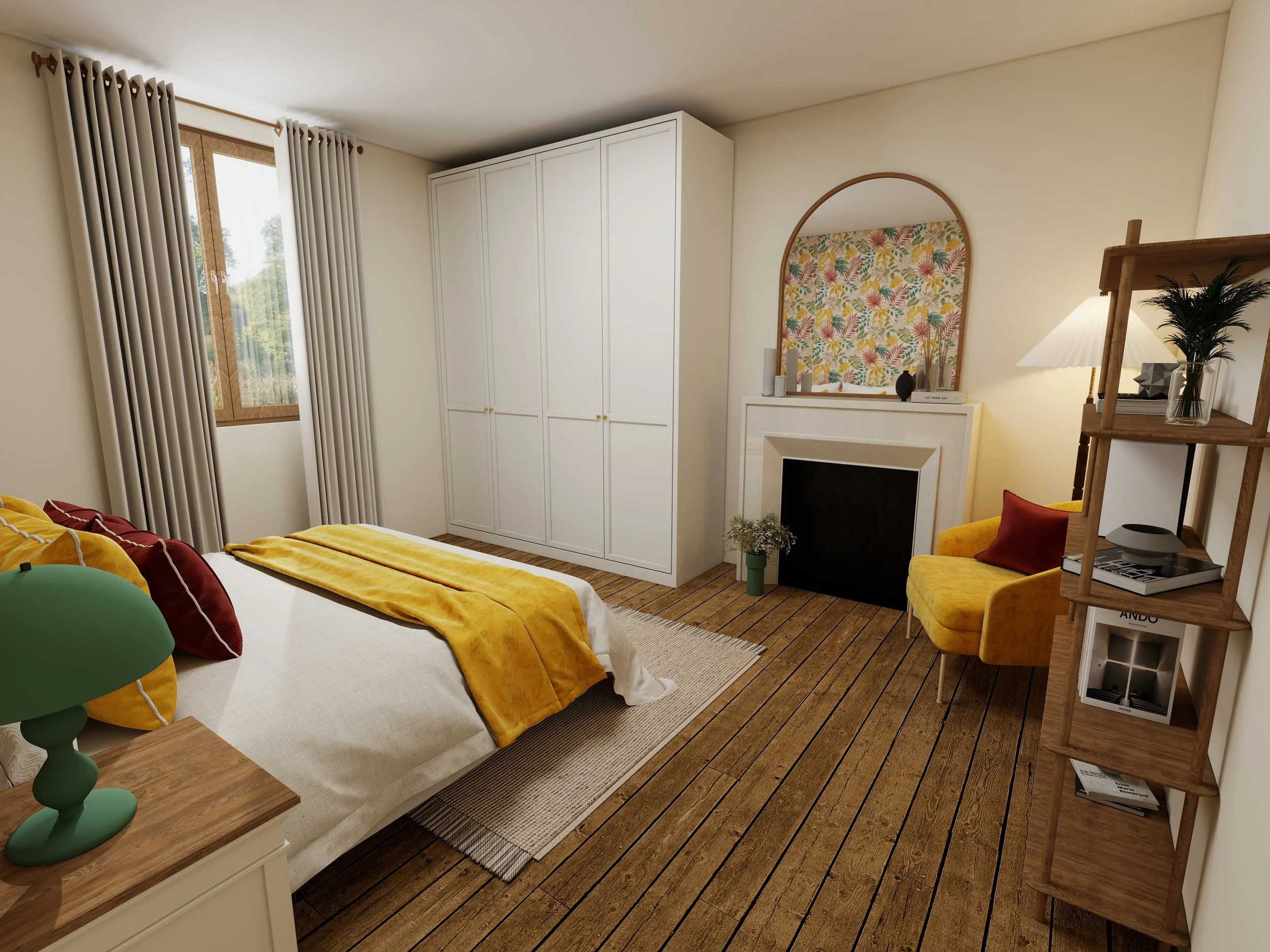 Chambre Virginie | Après | Visuel 3D