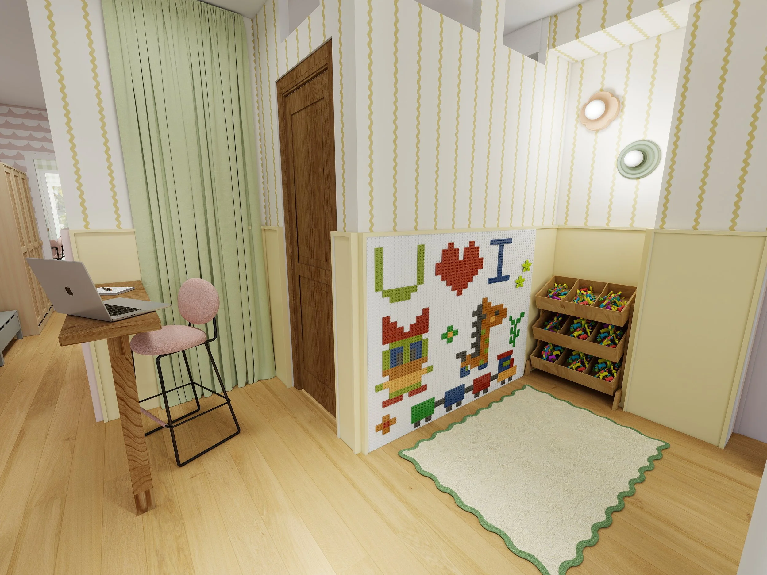 Espace Bureau & Lego - Projection 3D