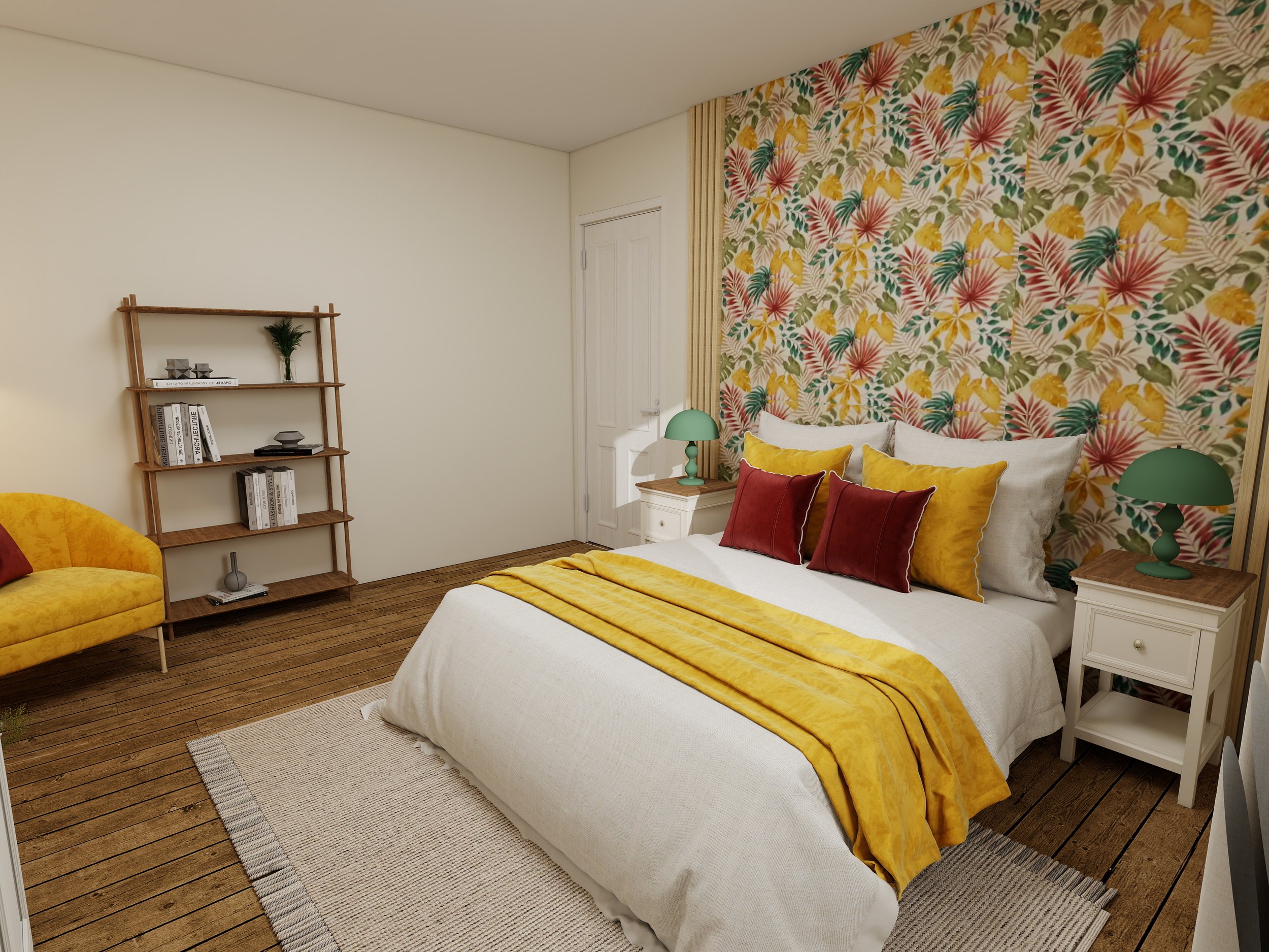 Chambre Virginie | Après | Visuel 3D