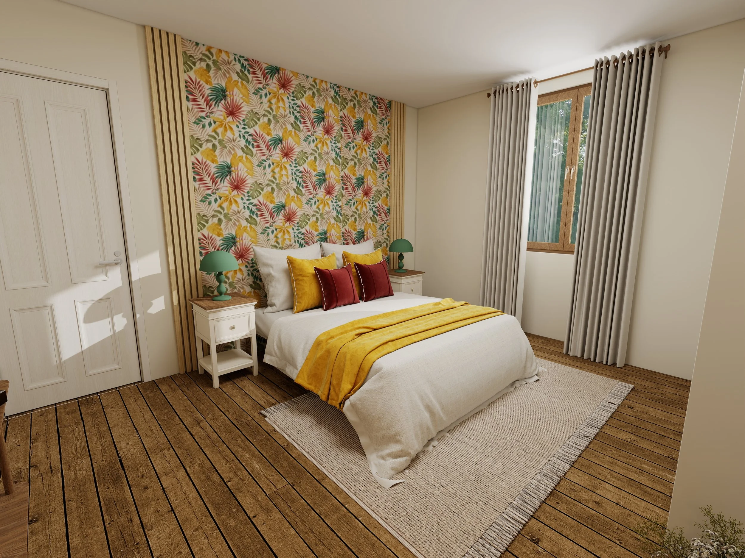 Chambre Virginie | Après | Visuel 3D