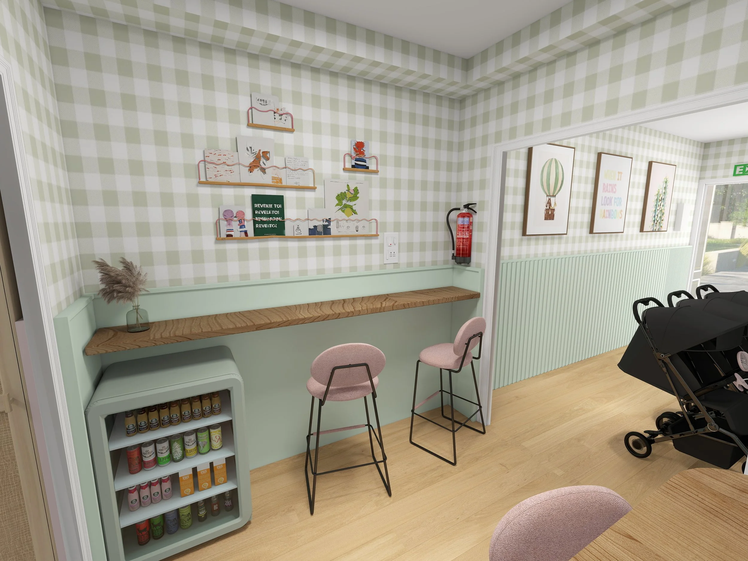 Espace café - Visuel 3D