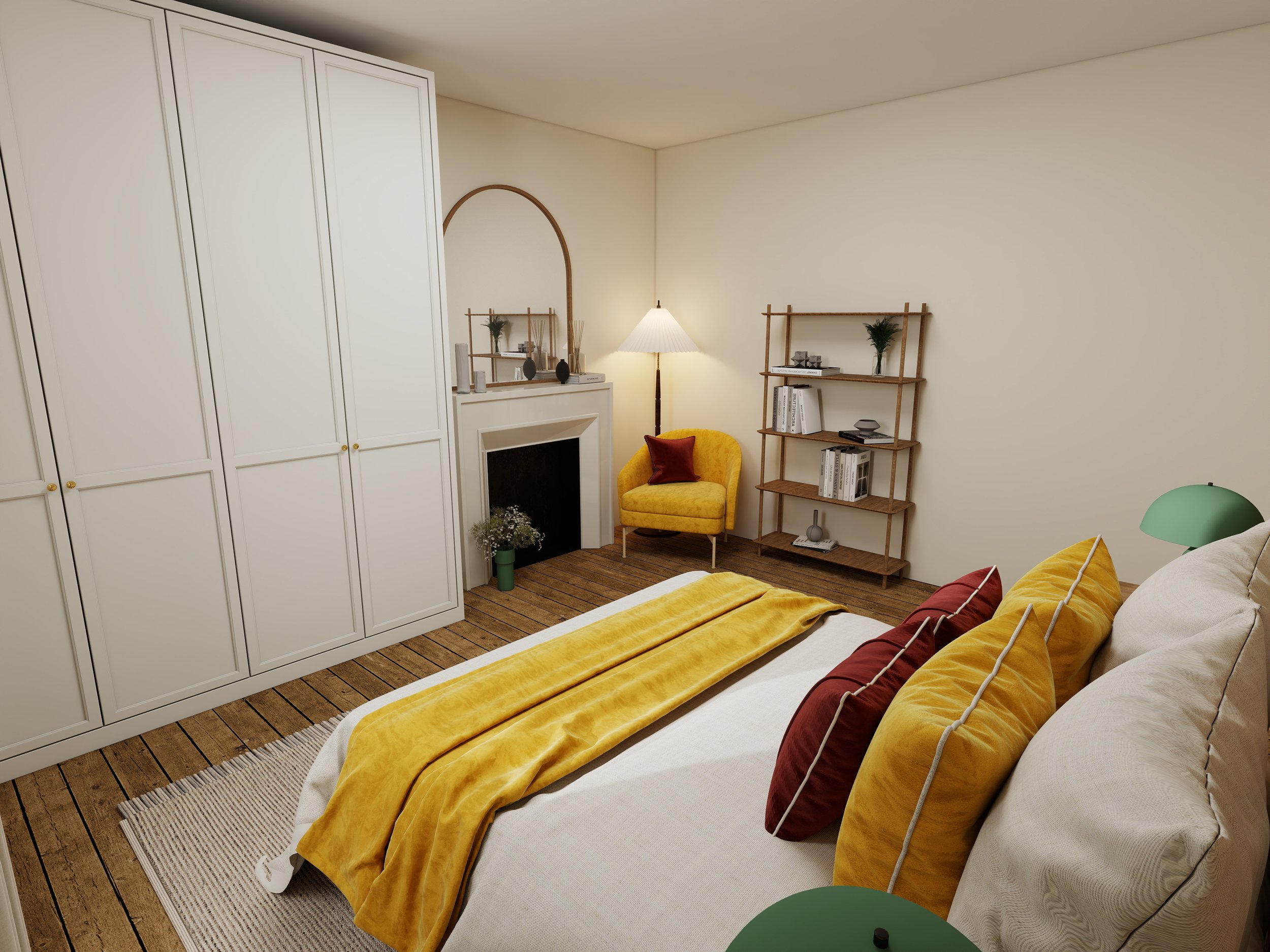 Chambre Virginie | Après | Visuel 3D