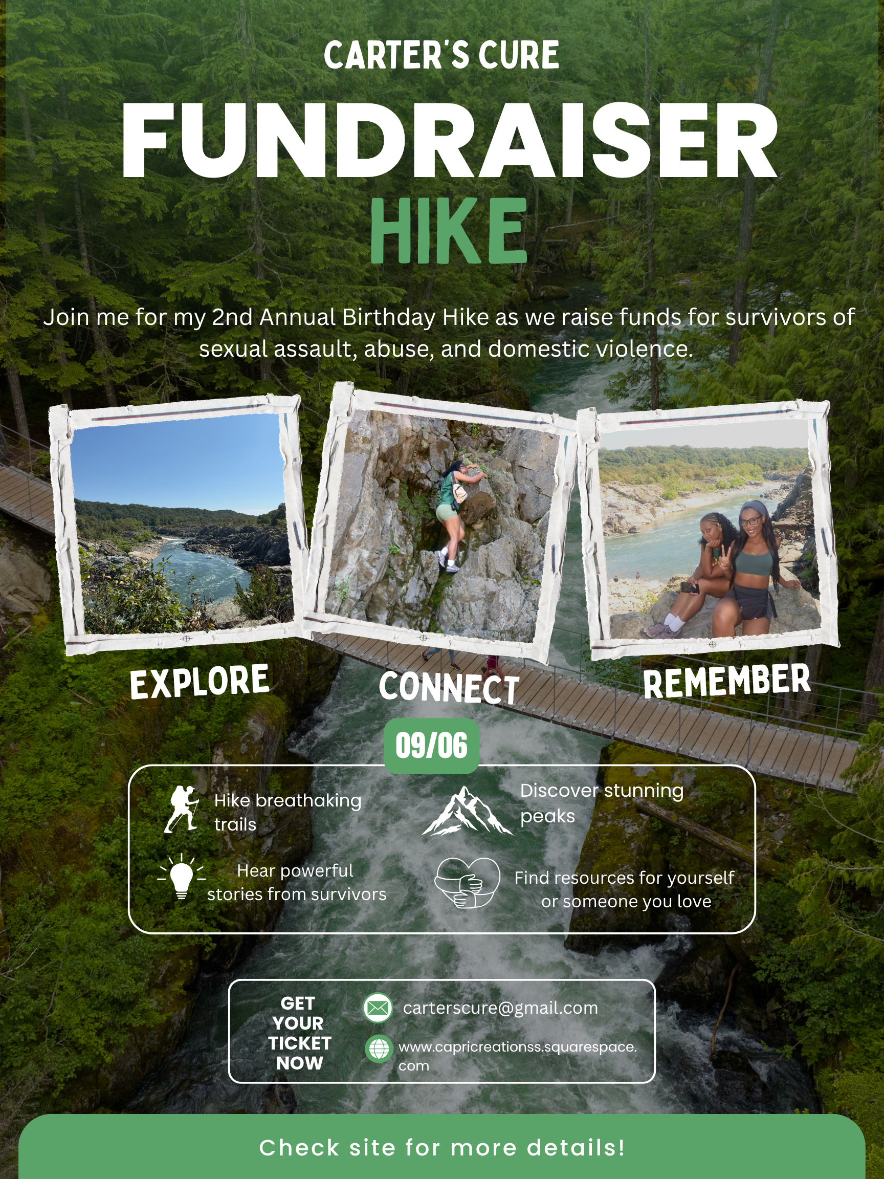 Carter's Cure Annual Birthday Hike Fundraiser