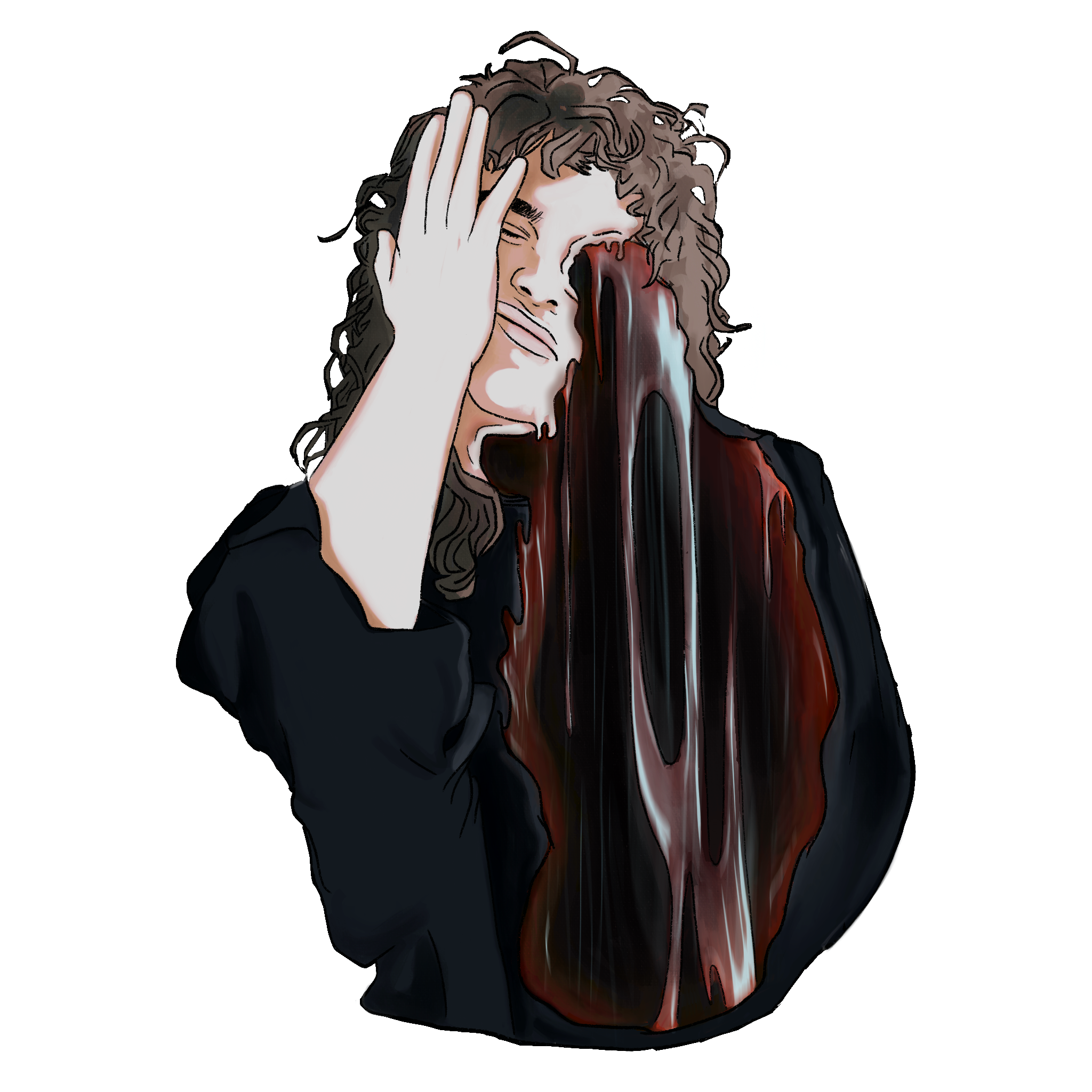 "Melting" self-portrait