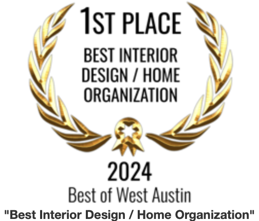 Live Organized by Erin awarded Best Interior Design and Home Organization in West Austin 2024
