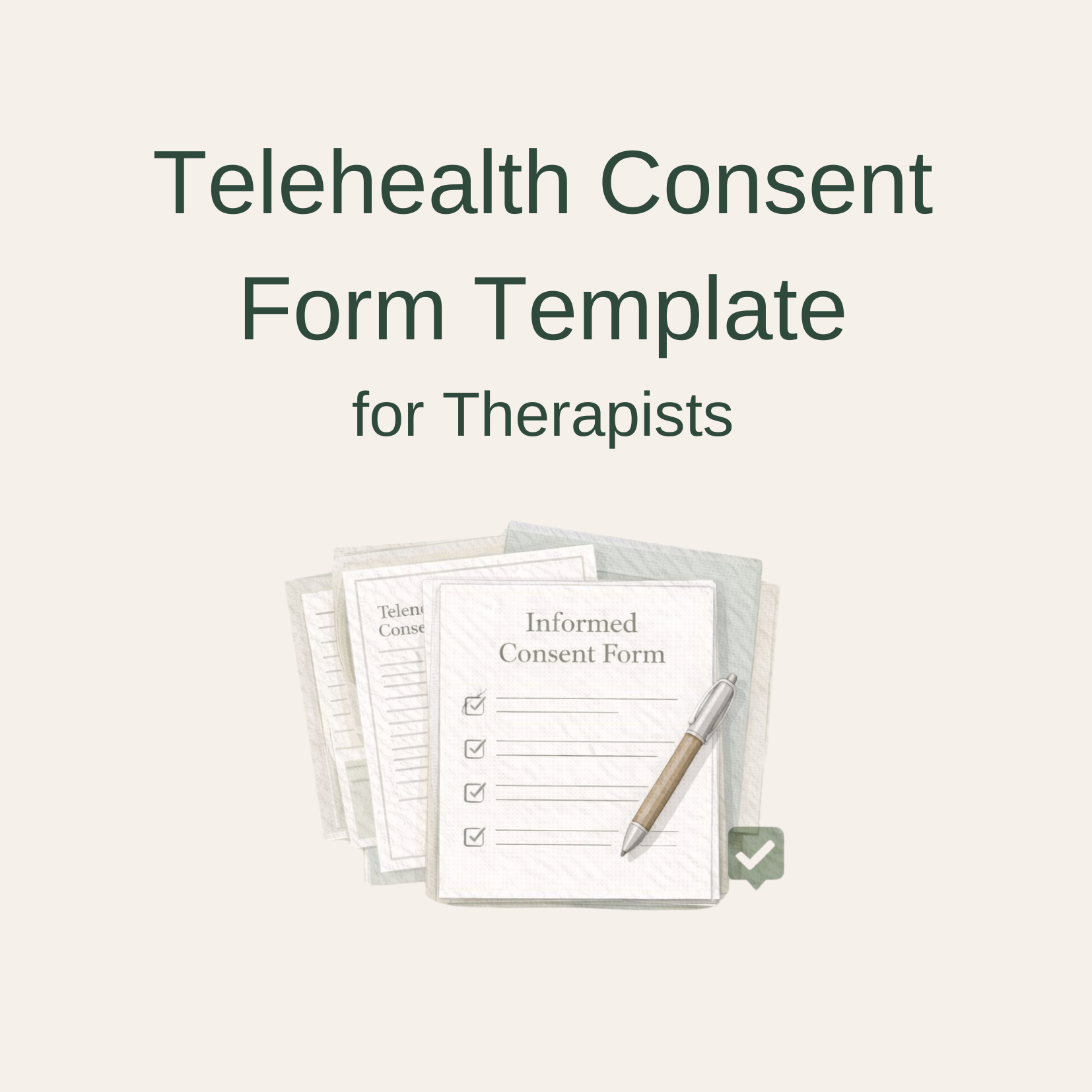 Telehealth Consent Form Template for Therapists