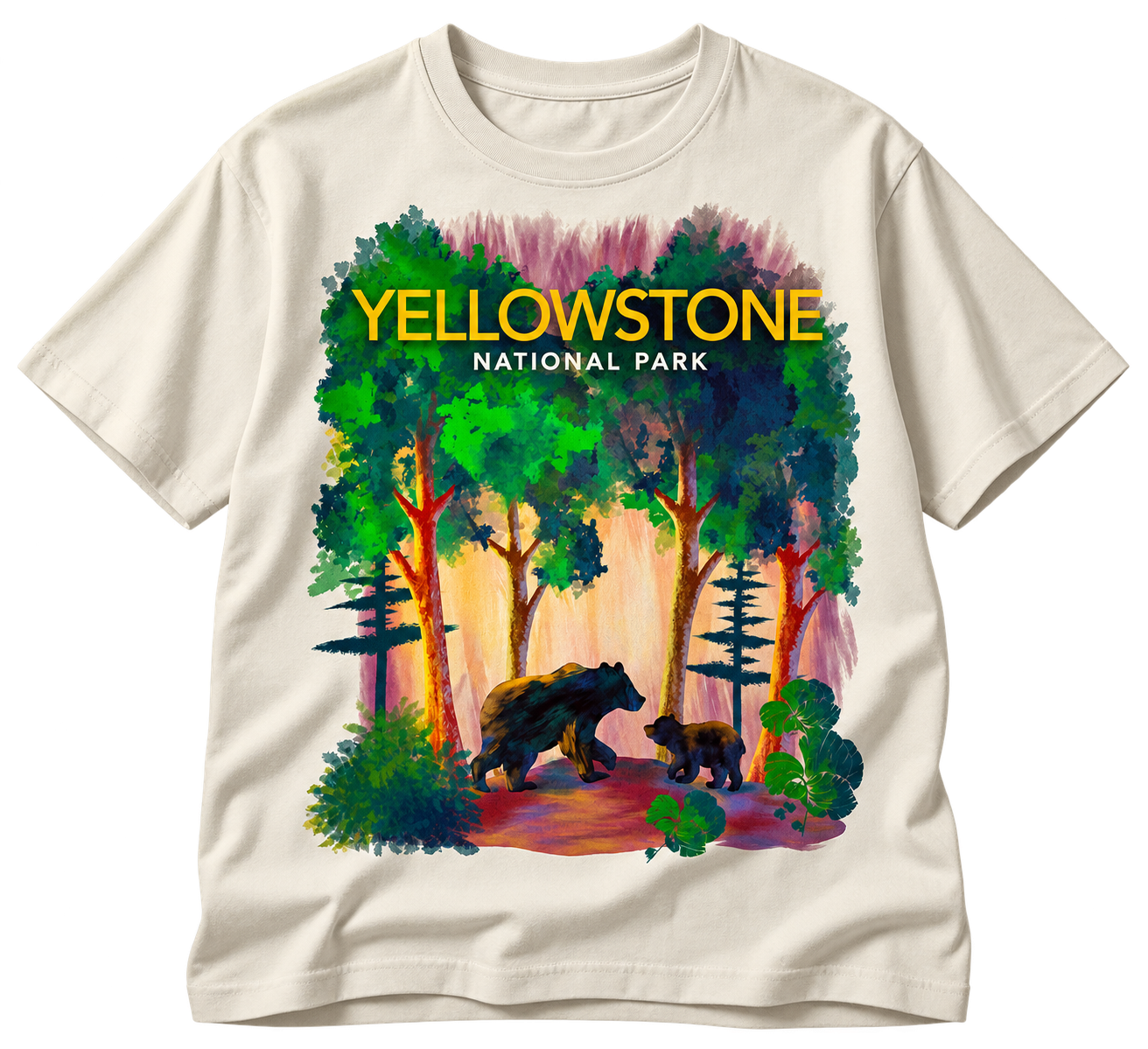 Yellowstone Bear Family T-Shirt Mockup.png