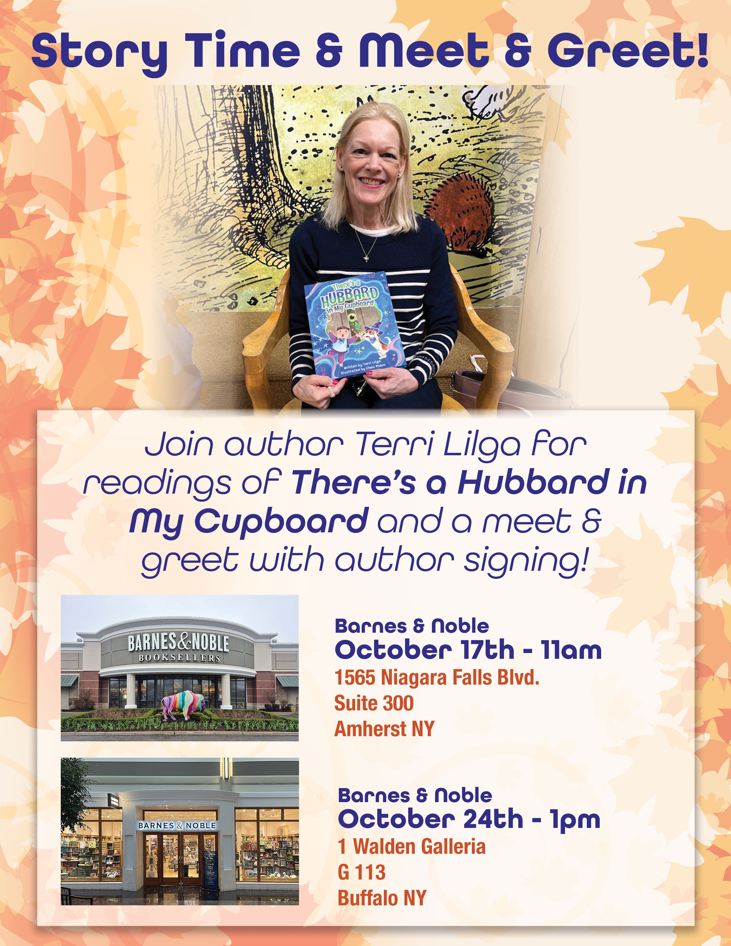 Story Time and Meet and greet with author Terri Lilga
