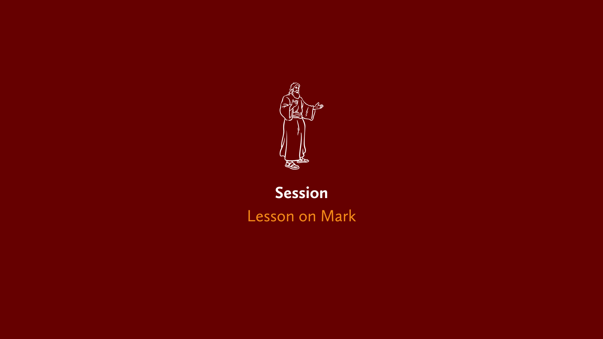 Lesson on Mark—Who is this disciple? 