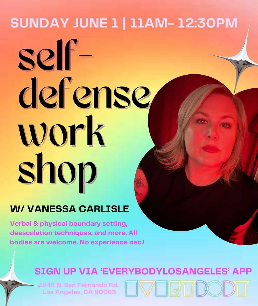 Let your first day of Pride month be fierce! 

Sign up for Self Defense at Everybody Gym this Sunday! Link in bio. 

Swipe for a few great groups I&rsquo;ve taught recently and one very cute puppy (no, he&rsquo;s not mine, but we hang out)

💥Sun Jun