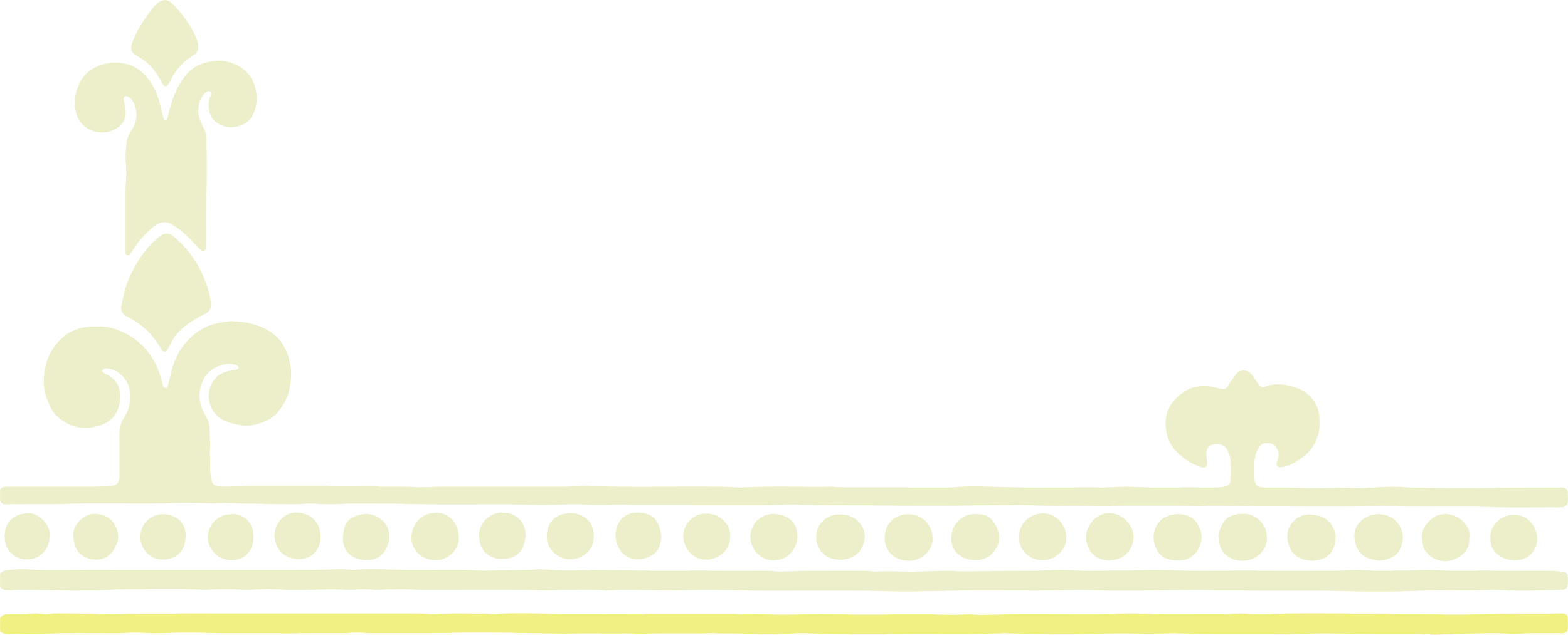 A simple stylized illustration of a train with three large circular wheels on a yellow track, set against a plain white background. The train is light-colored with minimal details and there are three stylized trees along both sides of the track.