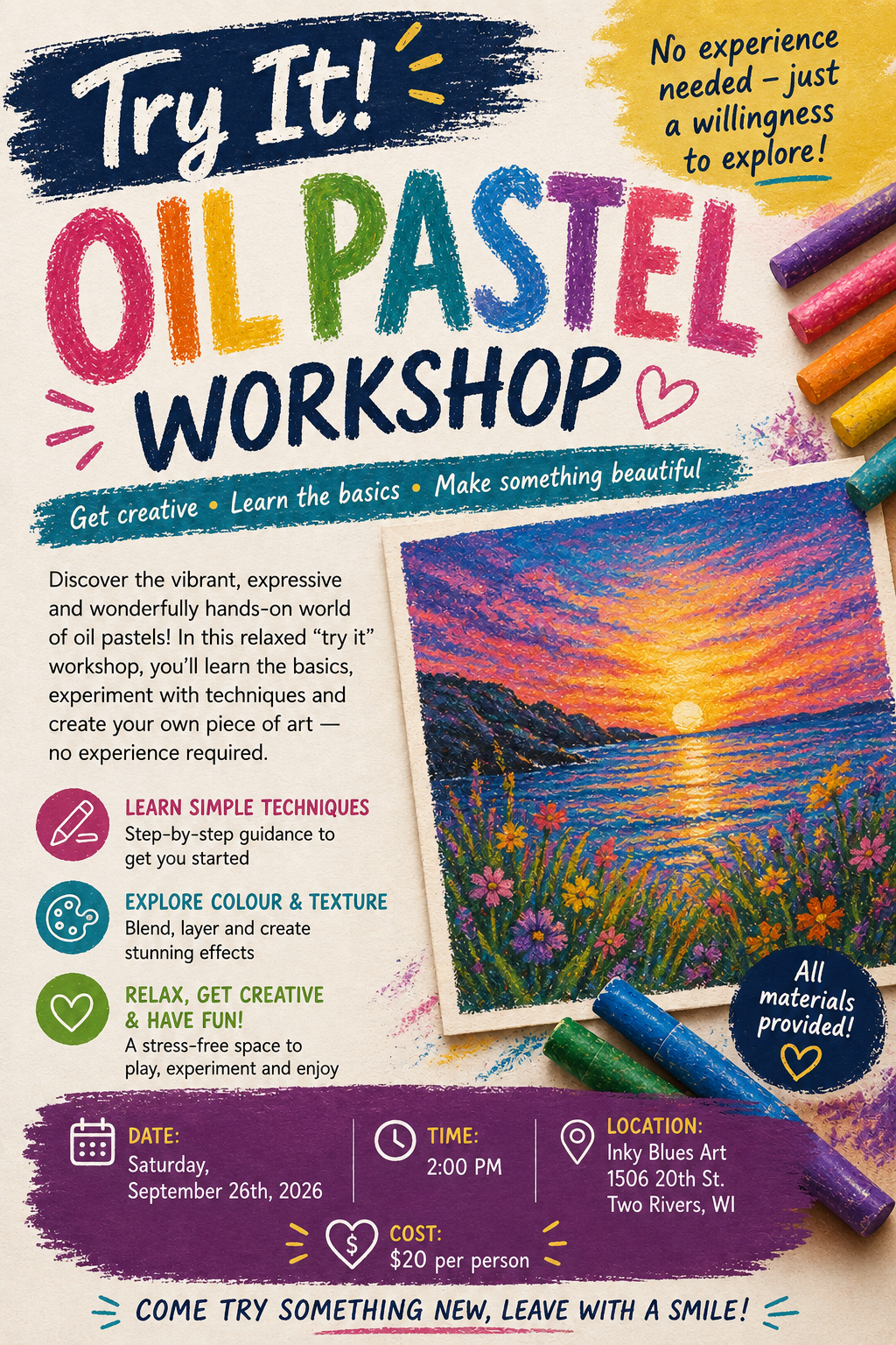 Try It: Oil Pastels