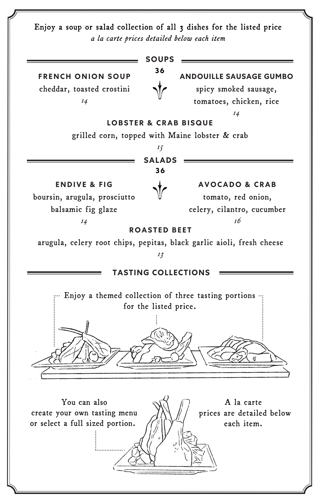 Dinner Menu - Summer & Fall 2025