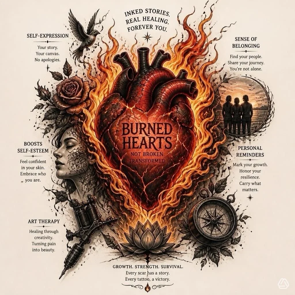 The real reason you should get a tattoo? It&rsquo;s not just about the art, but about the journey. 💥🖌️
#phototattoo #tattoo #tattooartist #tattoooftheday #columbustattoo ohiotattoo columbusohio burnedhearts