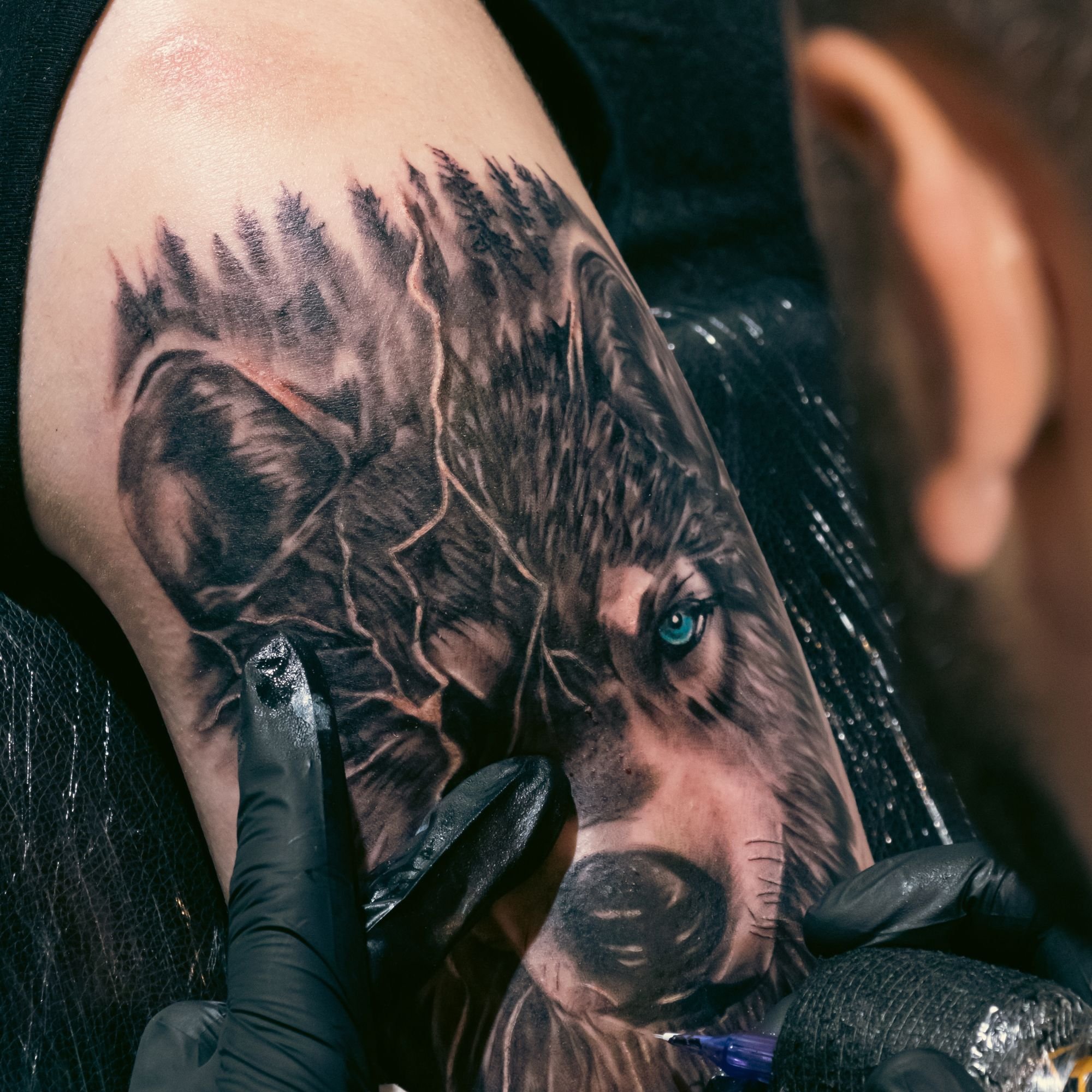 Realism Wolf Tattoos
