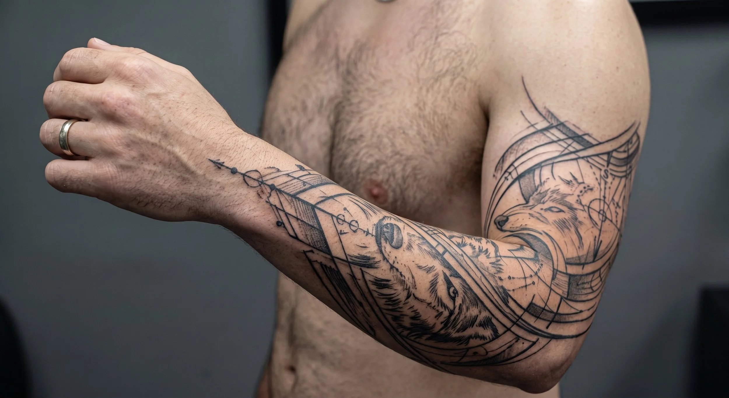 Wolf Sleeve tattoo