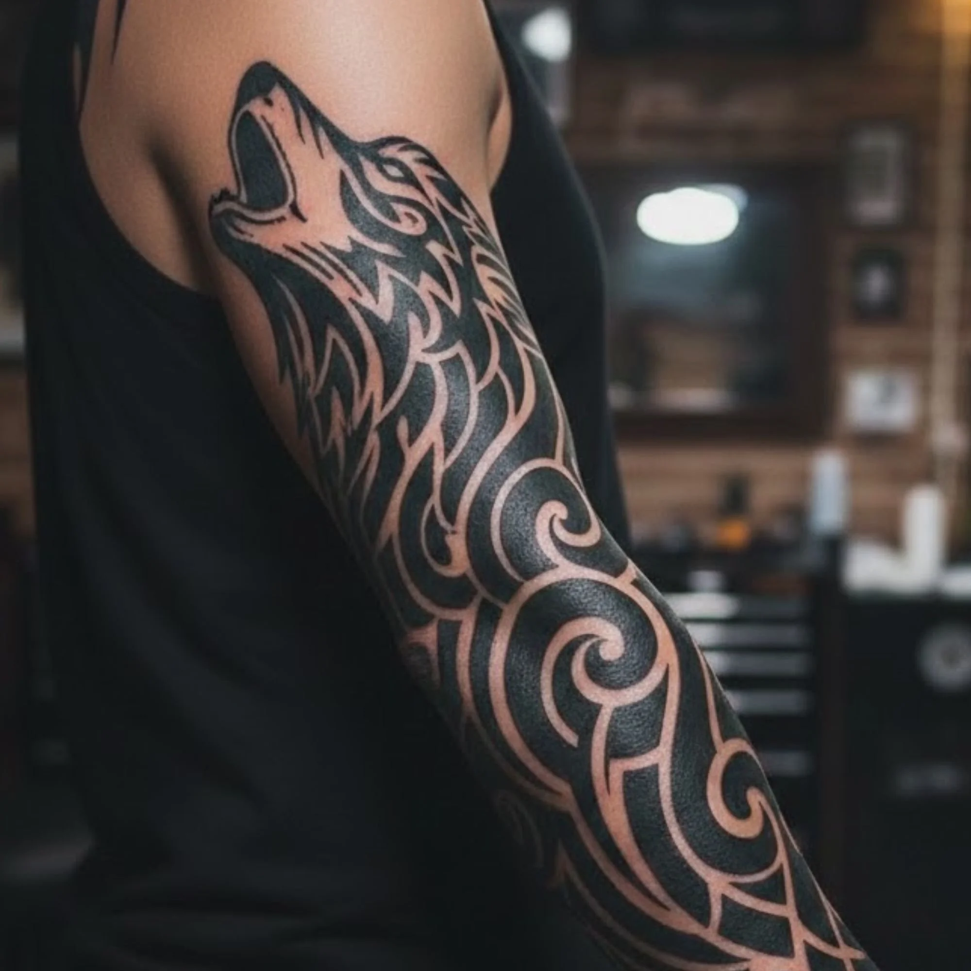 Tribal Wolf Tattoos