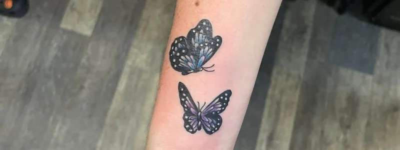 Watercolor Butterfly Tattoos