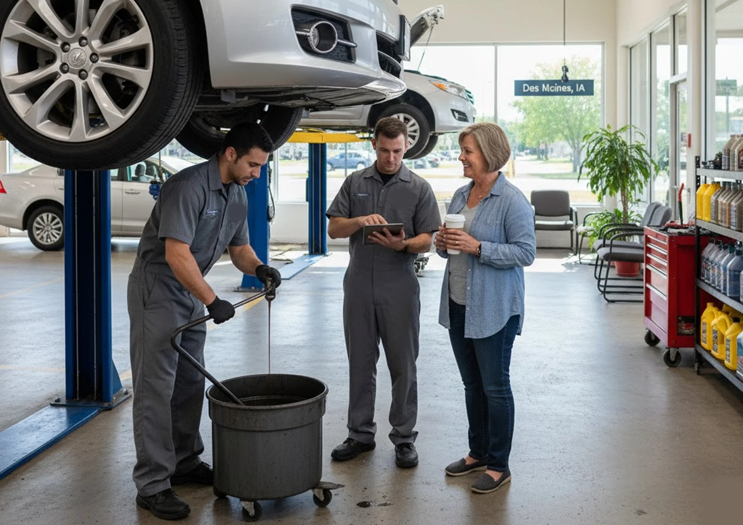 Quick and Affordable Oil Change in Des Moines, IA