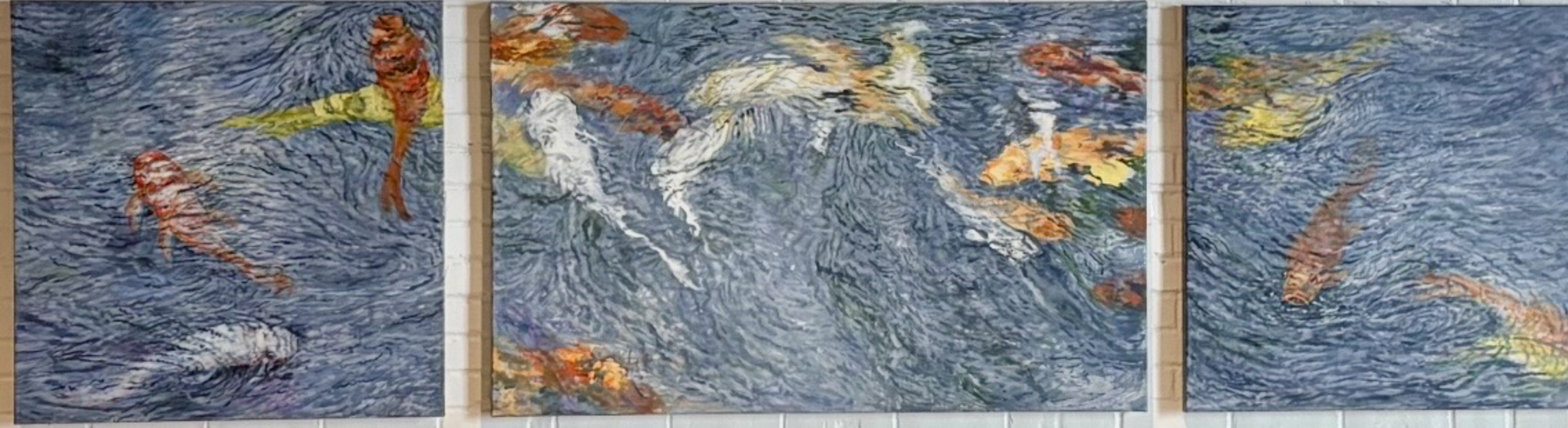 Carol Nies Bilder - KOI CONCERTO
Acrylic
 30”W x 48”H
 $8,700