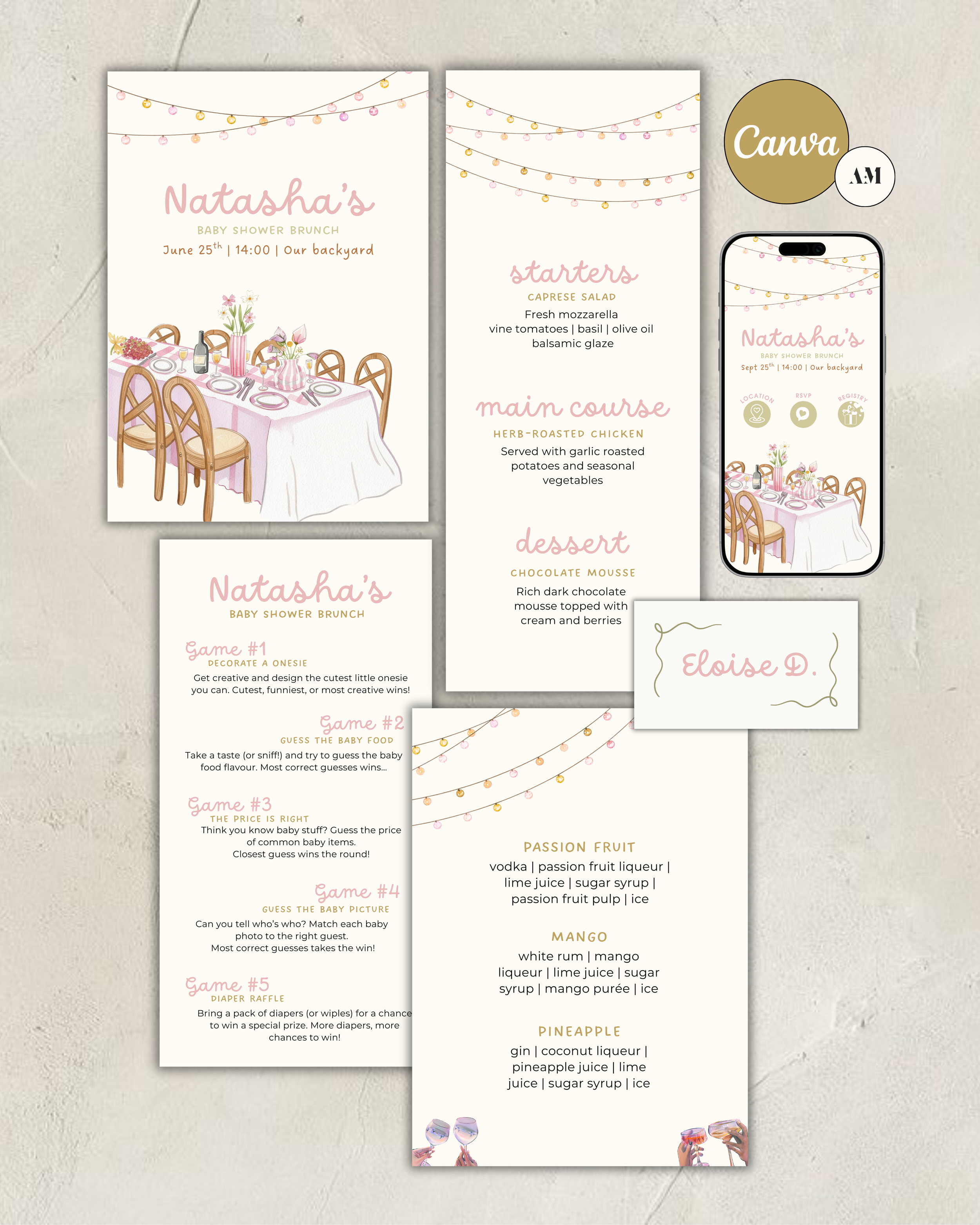 Posie Party Stationery Bundle