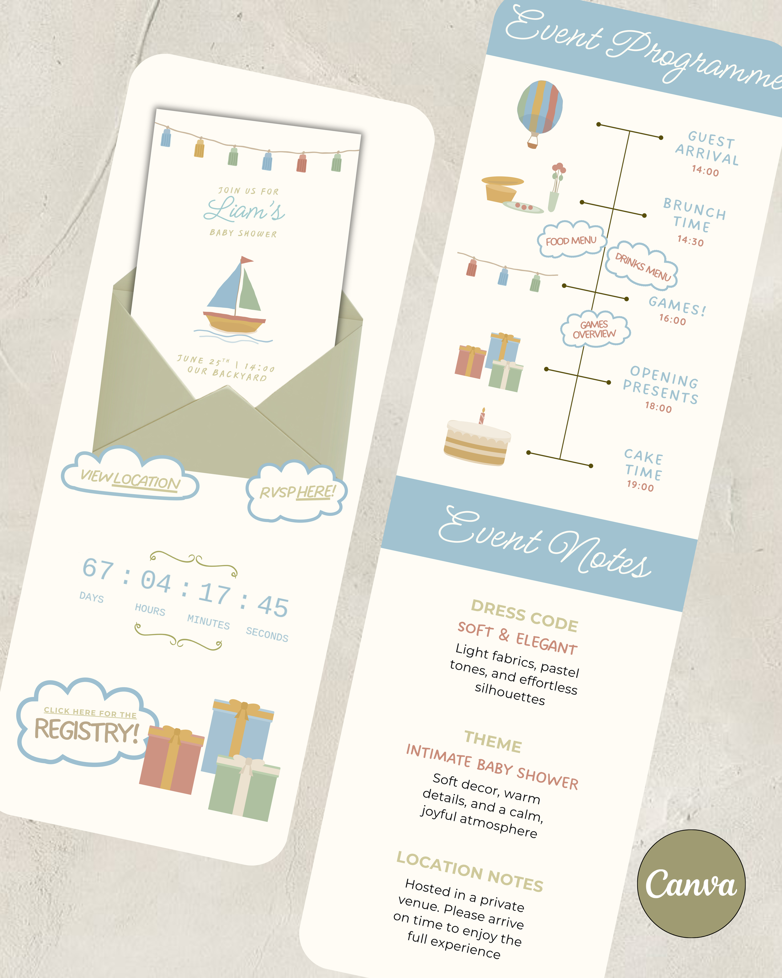 Ocean Website Invitation