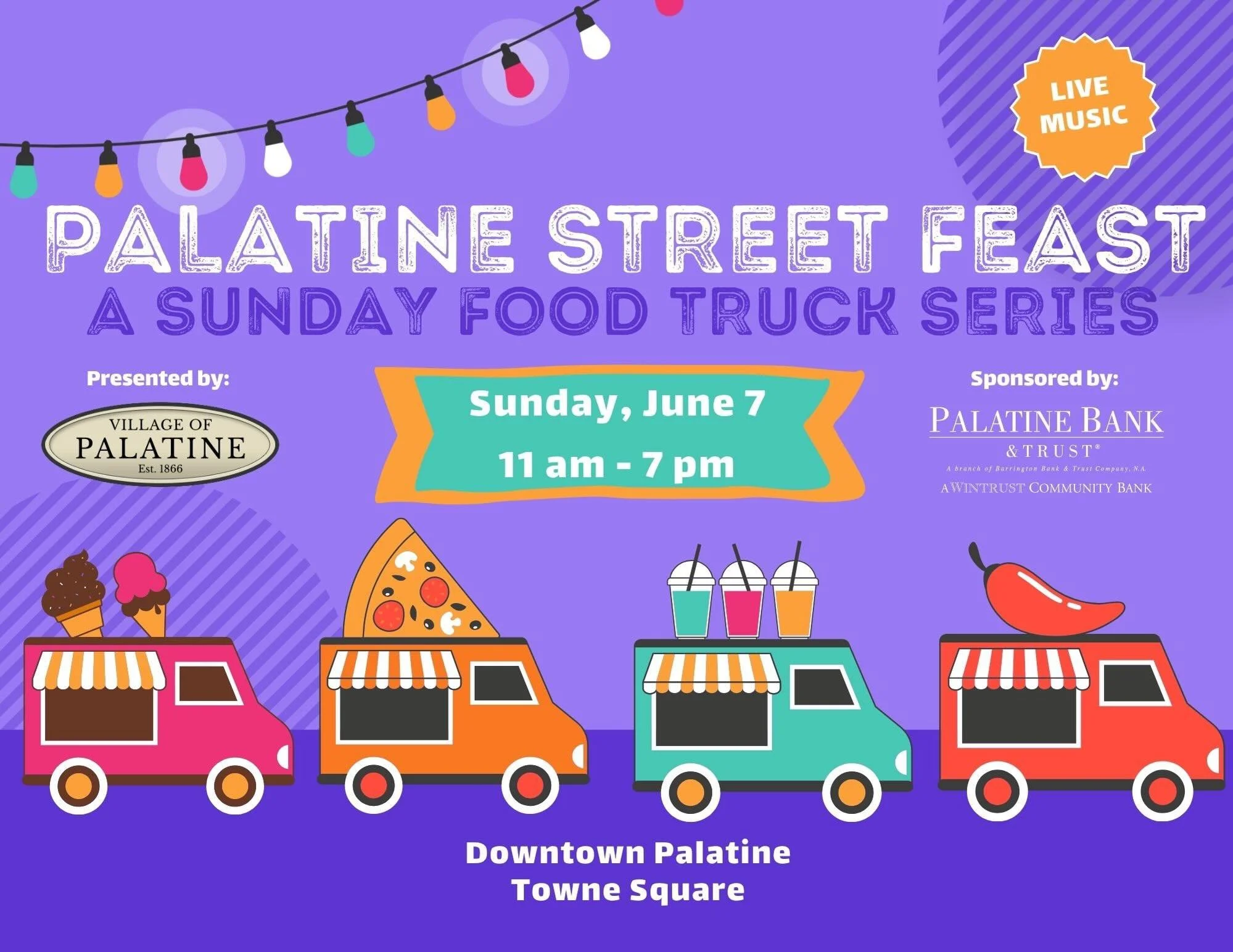 Food truck season officially sounds better with us on stage, so come see us play at Downtown Palatine Towne Square 2:00-4:15pm! ☀️🌭

#countryband #summerfest #foodtrucks
