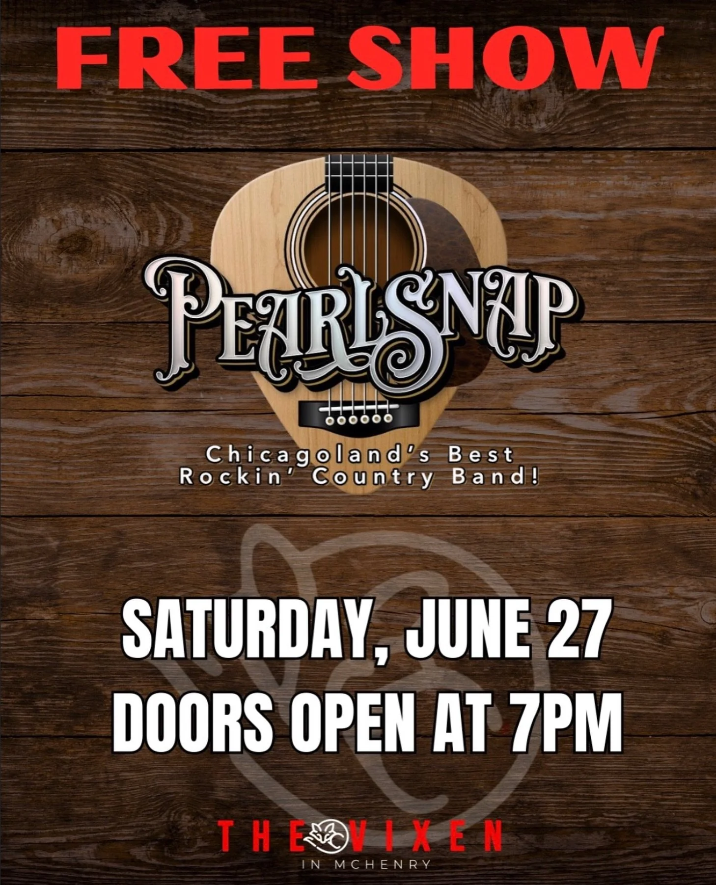 Life&rsquo;s too short to drink bad beer and miss live music. So come join us for cold drinks, great music, and a good time at @vixen_mchenry on Saturday, June 27! Doors open at 7:00 PM. 🍻🎸