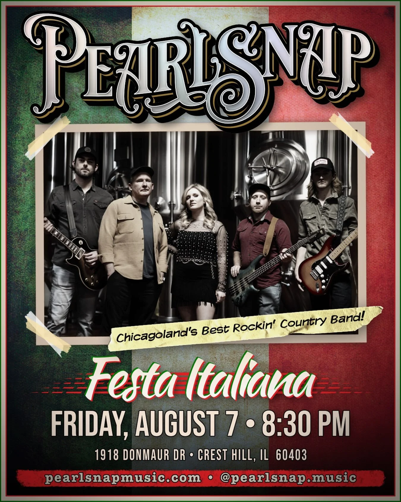 The food is Italian, but the music is all country! Come celebrate with us at Festa Italiana in Crest Hill, August 7th at 8:30pm! 🤠🇮🇹 

#italianfest #livemusic #countrymusic