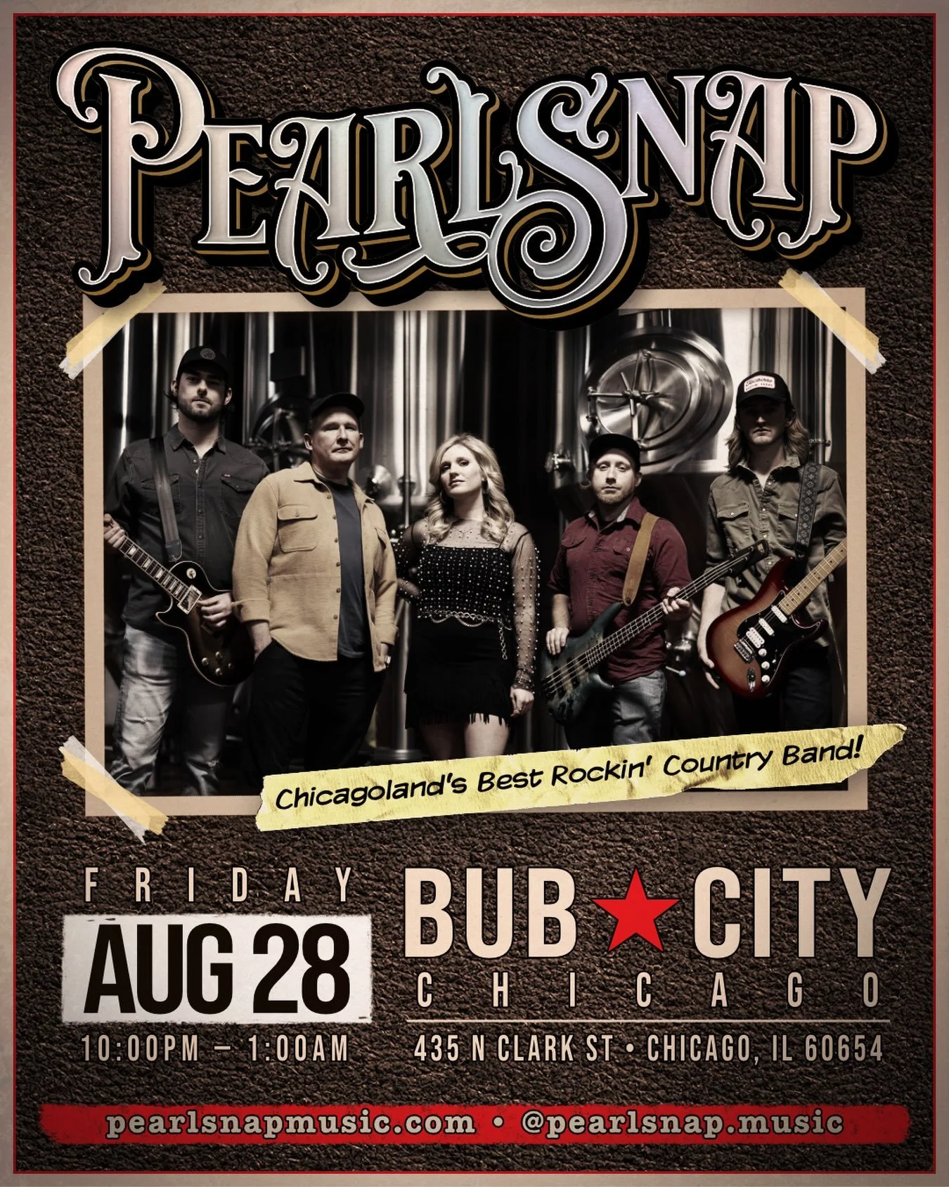 Back where the good times happen! 🎶🤠 Come see us return to @bubcity in Chicago August 28th 10pm-1am!