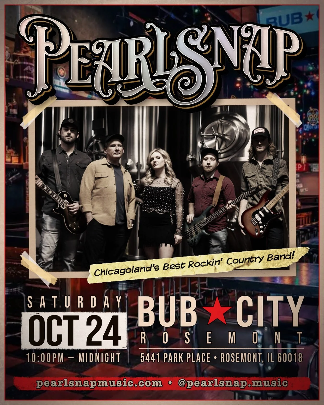 If you missed us last time, here&rsquo;s your chance to catch us at @bubcity in Rosemont Saturday, October 24th 10pm to Midnight! 🍺🤩 

#countryband #livemusic #countrymusic