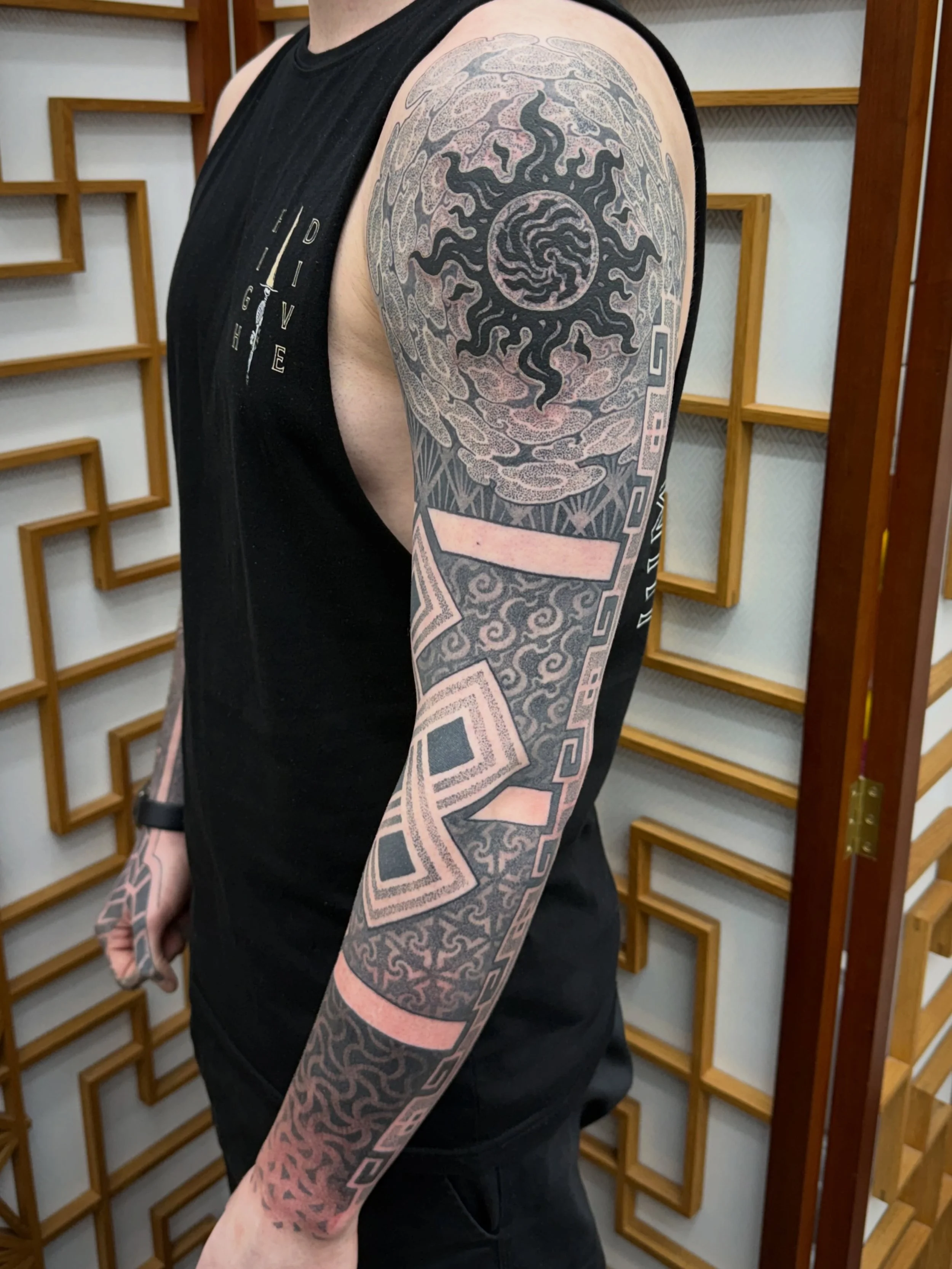 Full geometric sleeve for Danny&rsquo;s left arm!&hellip;

Impermanence Tatu
NE34 8PL
07464391178

www.impermanence-tatu.co.uk
&mdash;&mdash;&mdash;&mdash;&mdash;&mdash;&mdash;&mdash;&mdash;&mdash;&mdash;&mdash;&mdash;&mdash;&mdash;&mdash;&mdash;&mda