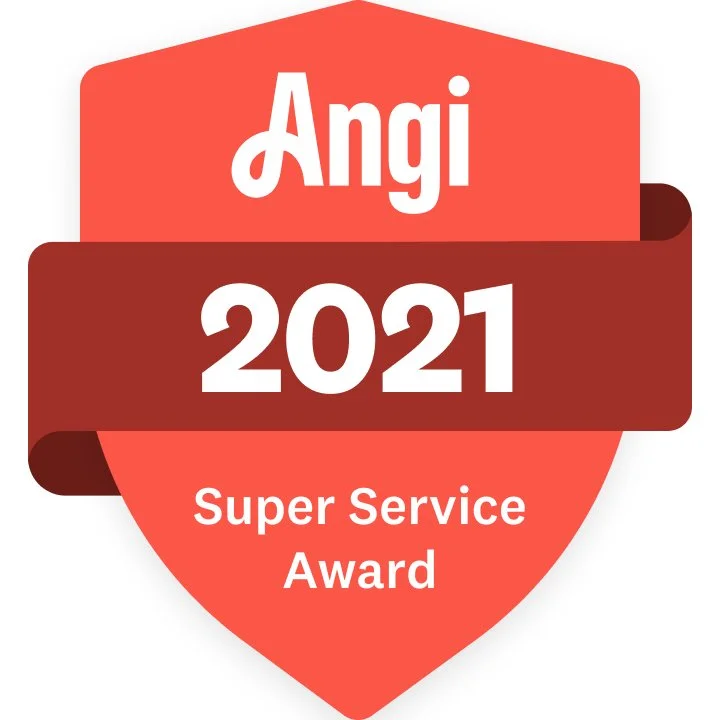 Angi Super Service Award 2021 badge for Monova Homes