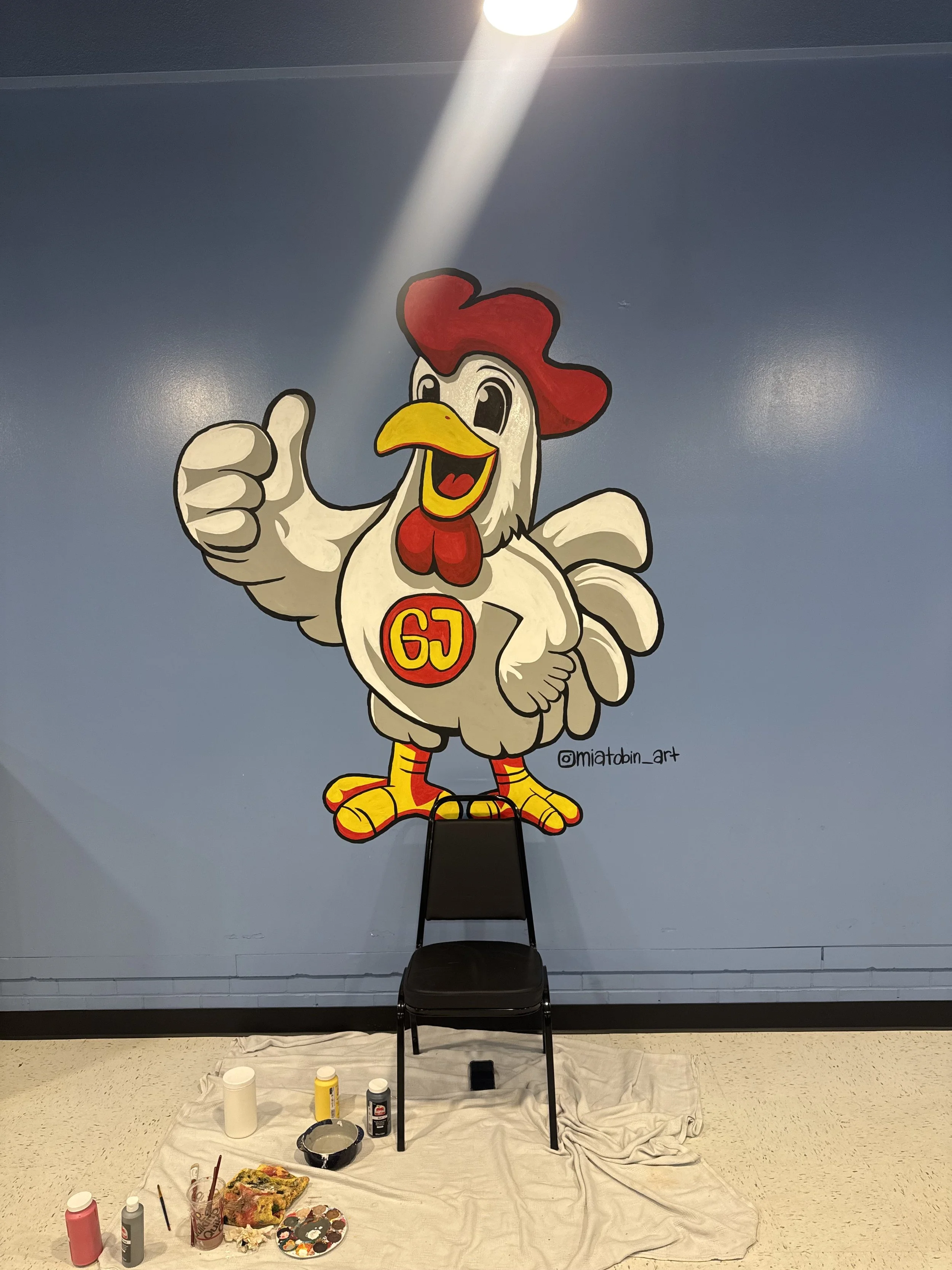 Mural for GJ's Chicken