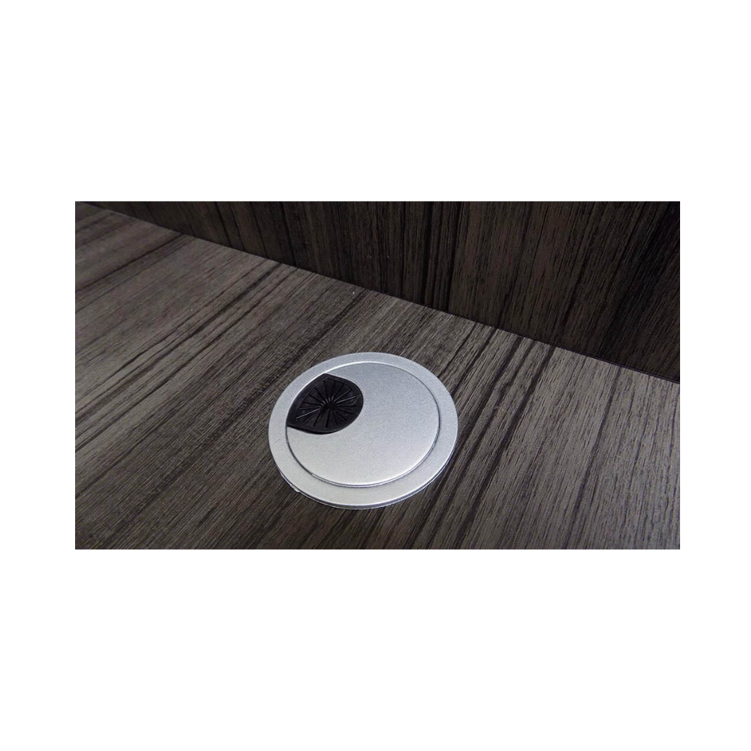 Grommet for work surface on Reception Desk