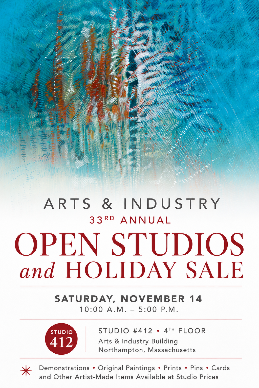 Arts &amp; Industry 33rd Annual Open Studios and Holiday Sale