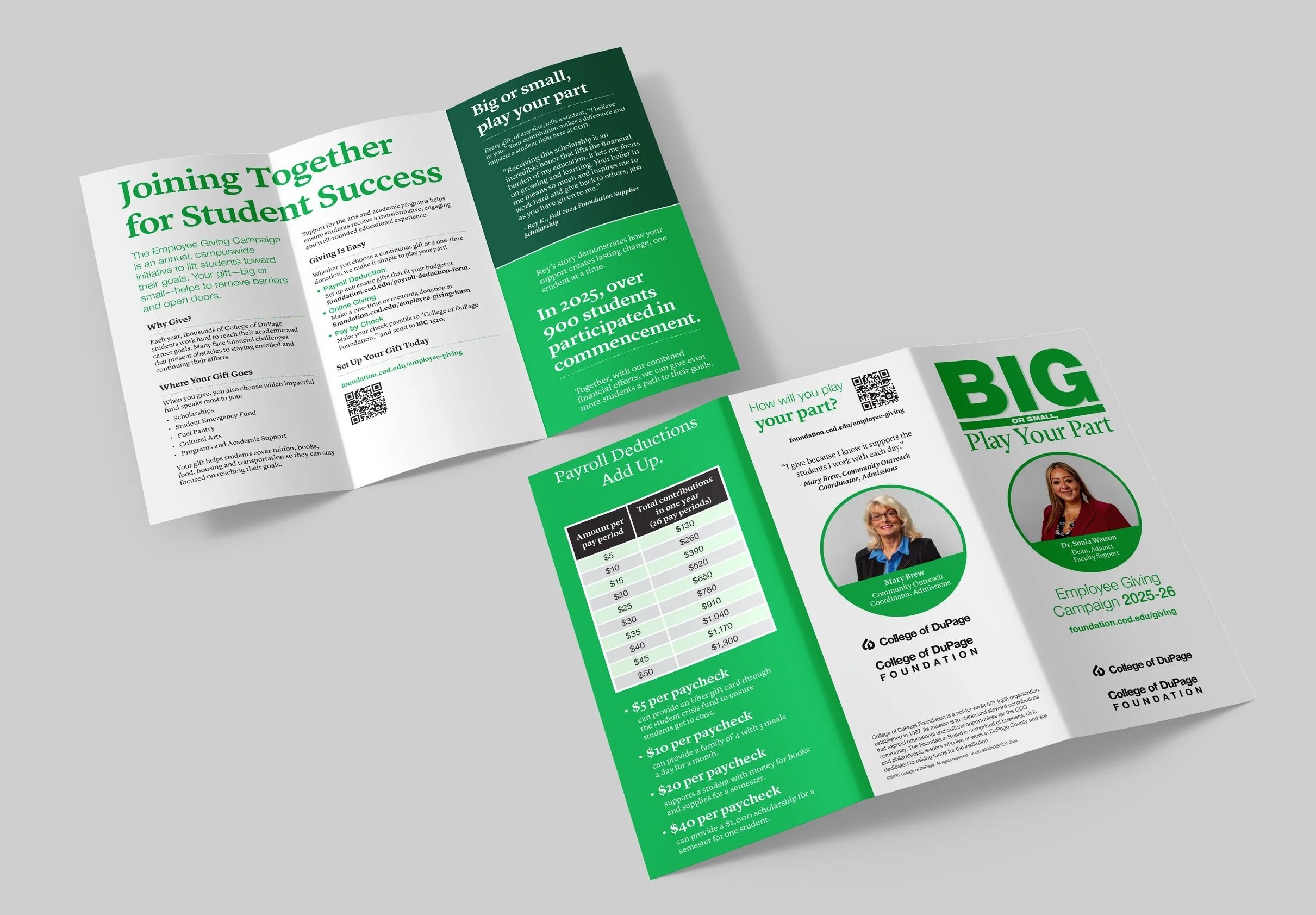 Employee Giving Campaign brochure