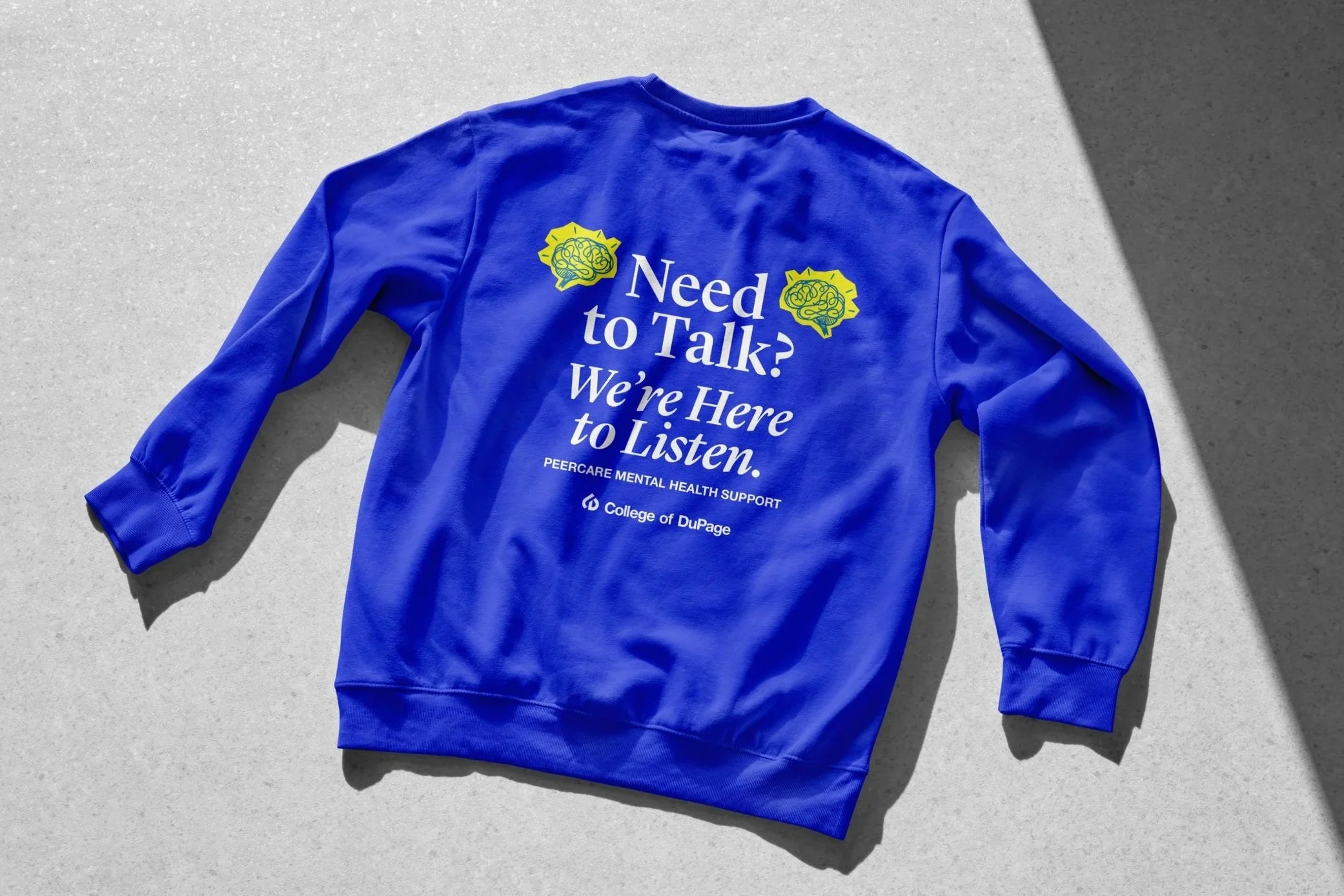 Peer Care counseling crewneck